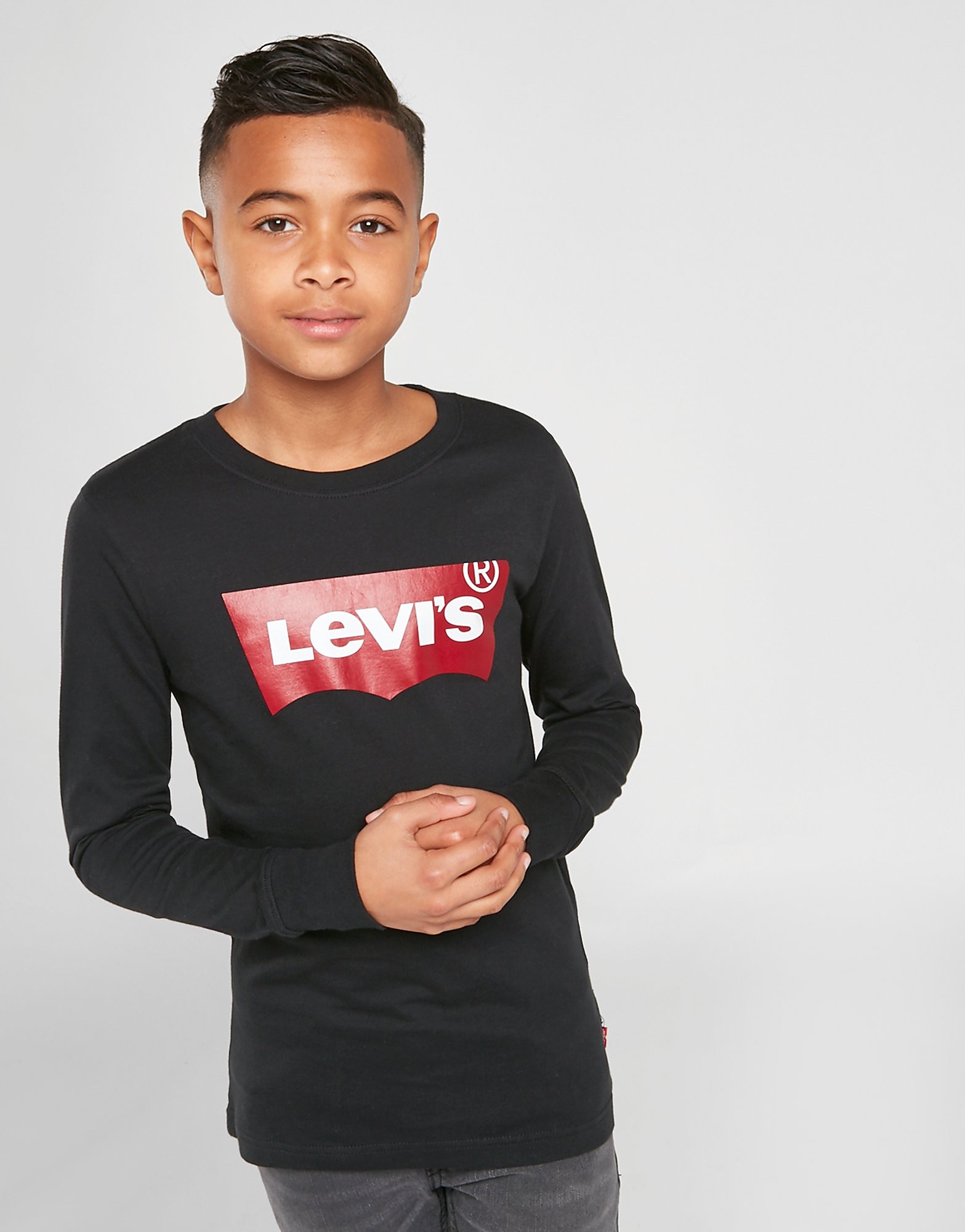 

LEVI'S Long Sleeve Batwing T-Shirt Junior - Black - Kids, Black