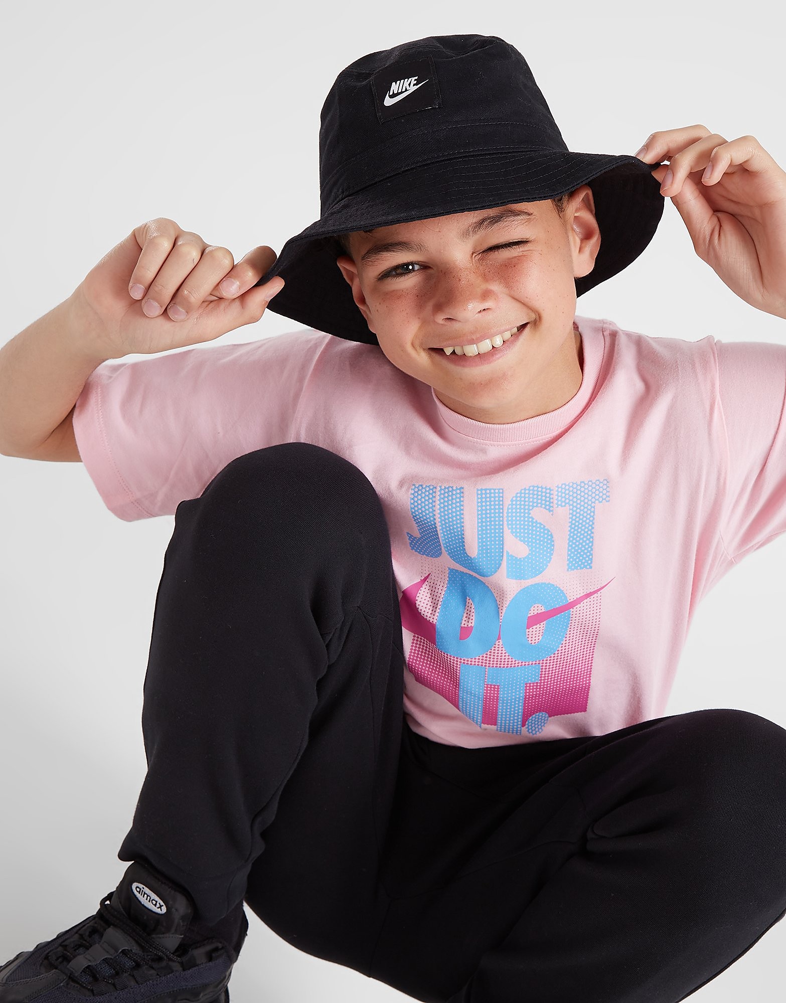 Nike Futura Bucket Hat Junior - Black - Kids, Black