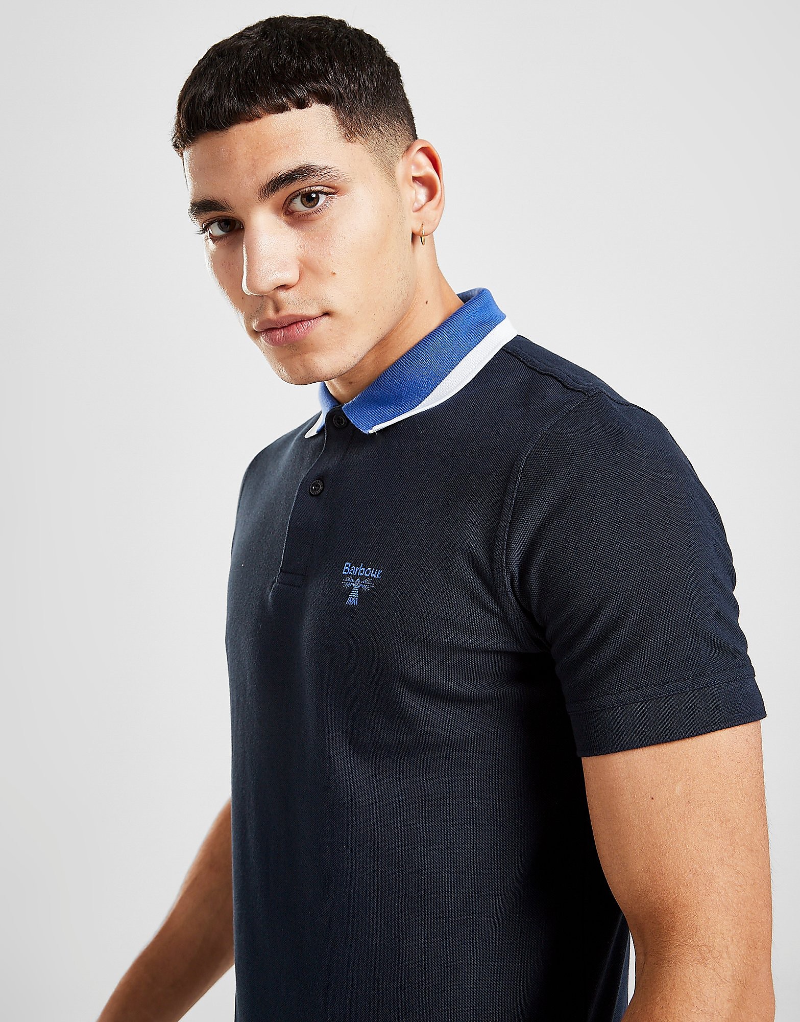 

Barbour Beacon Alston Short Sleeve Polo Shirt - Navy/Navy - Mens, Navy/Navy