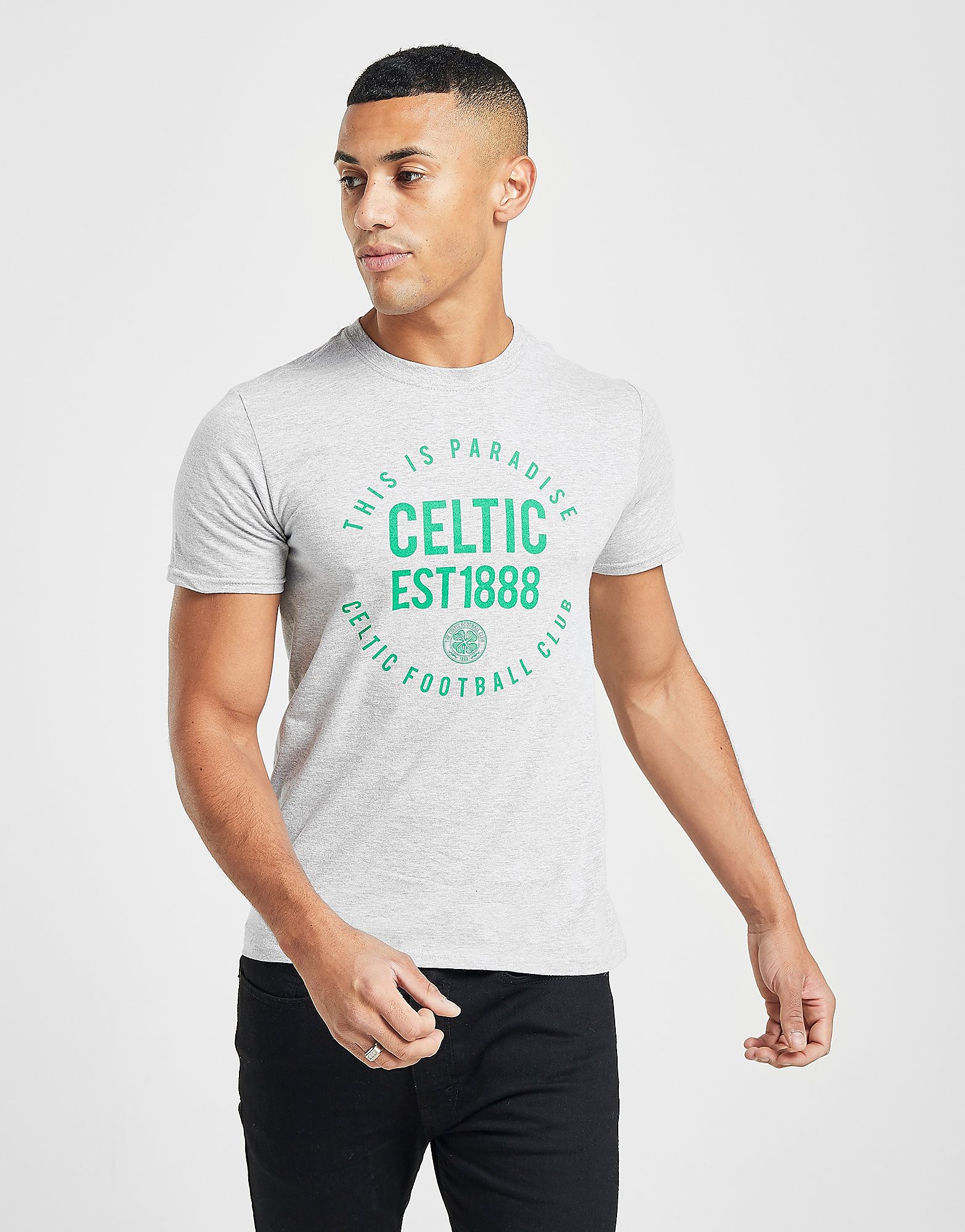 Official Team Celtic Paradise T-Shirt, Grå