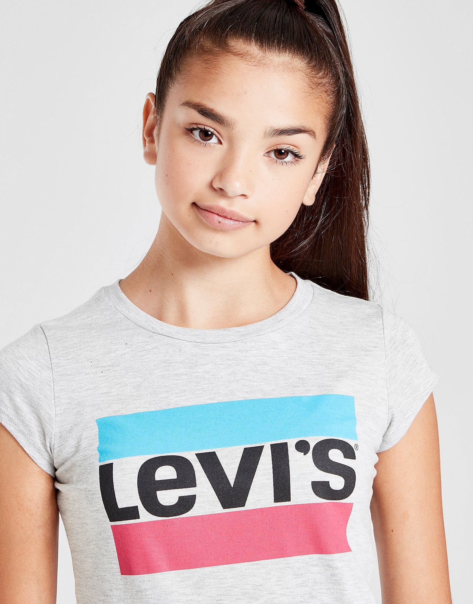 

Levis Girls' Sportswear Logo T-Shirt Junior - Grey - Kids, Grey
