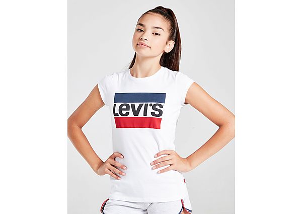 Levis T-Shirt Sportswear Logo Junior Fille - White/Red/Navy, White/Red/Navy