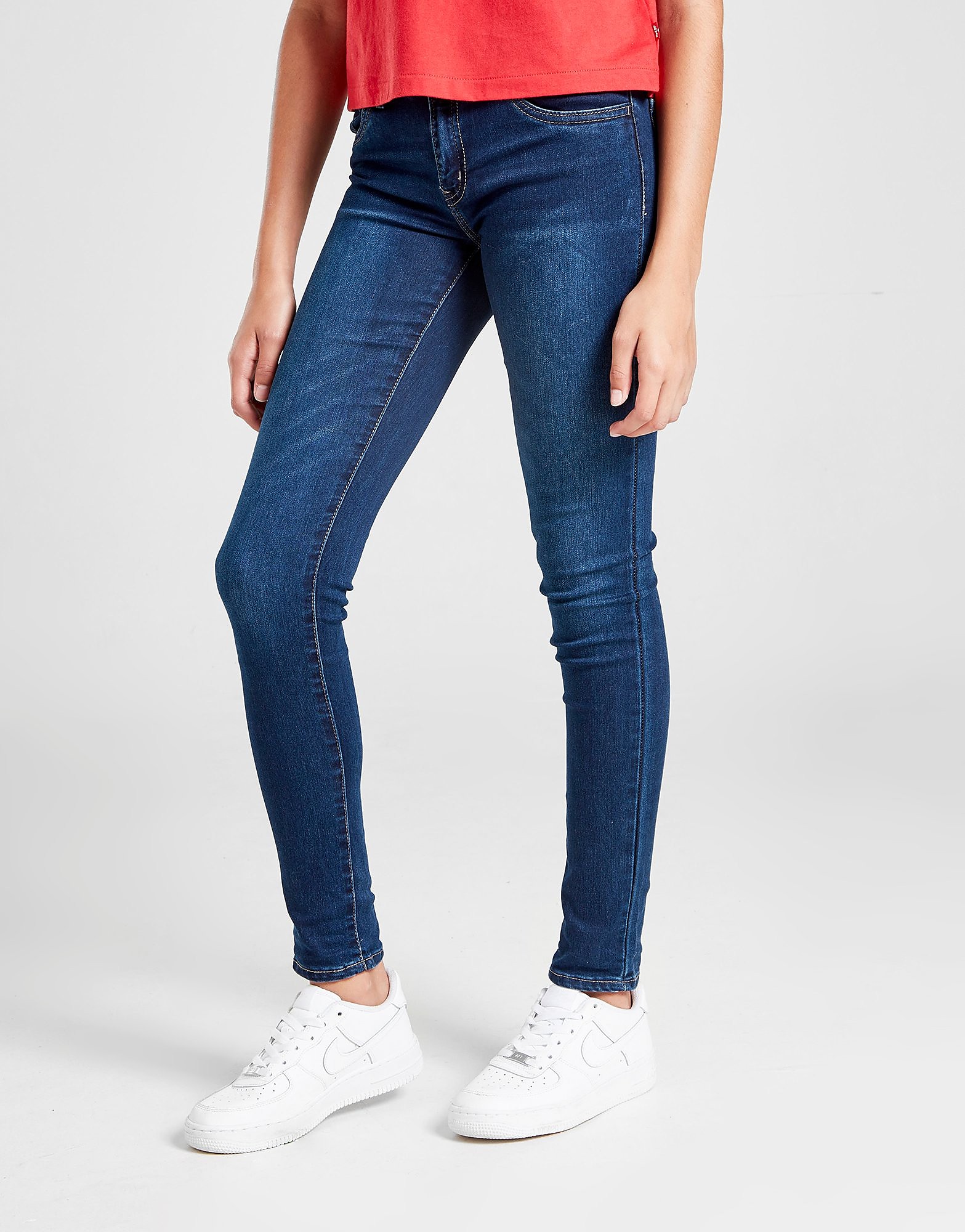 

LEVI'S Girls' 710 Super Skinny Complex Jeans Junior - Blue - Kids, Blue
