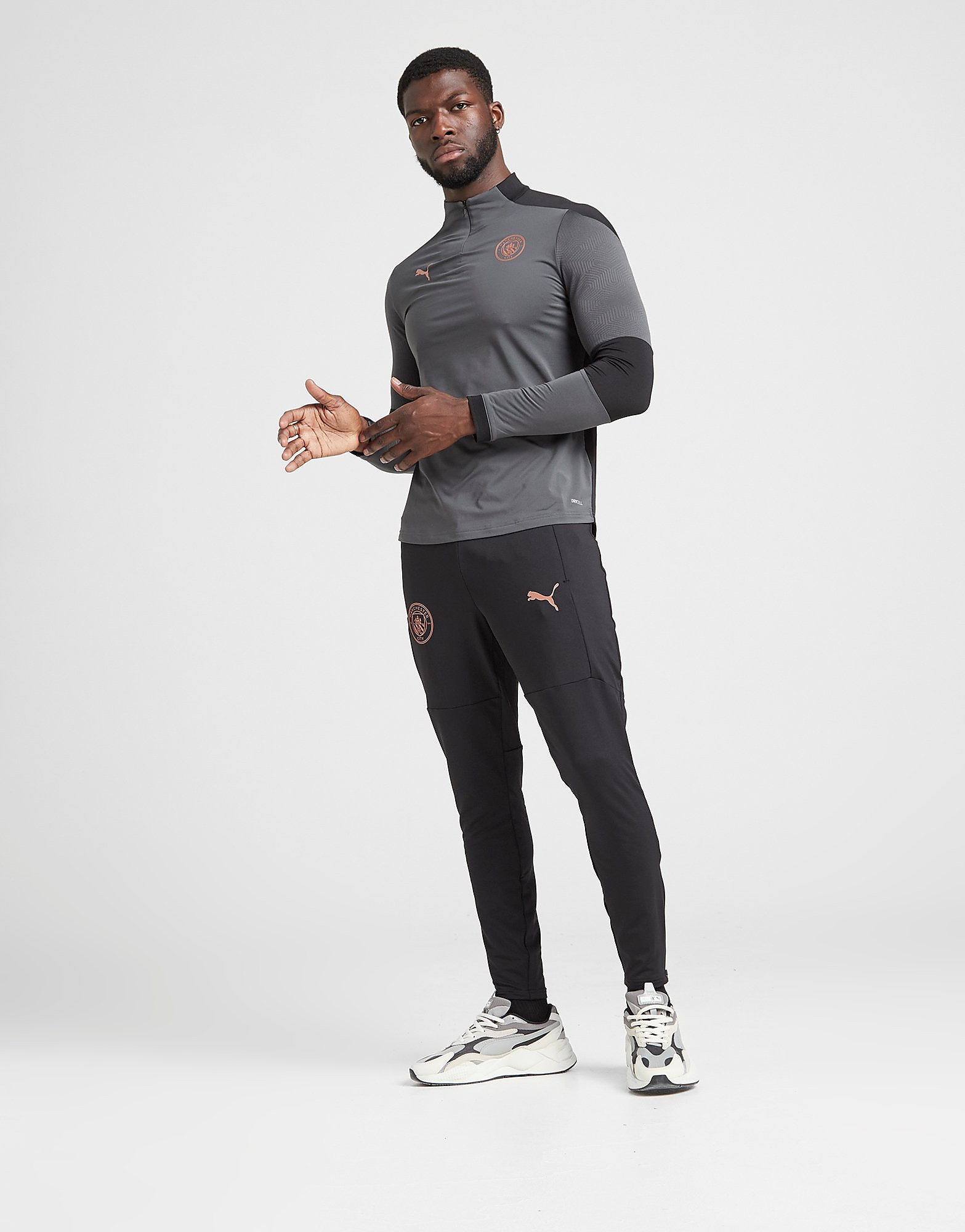 

Puma Manchester City FC Training Track Pants - Grey/Orange - Mens, Grey/Orange