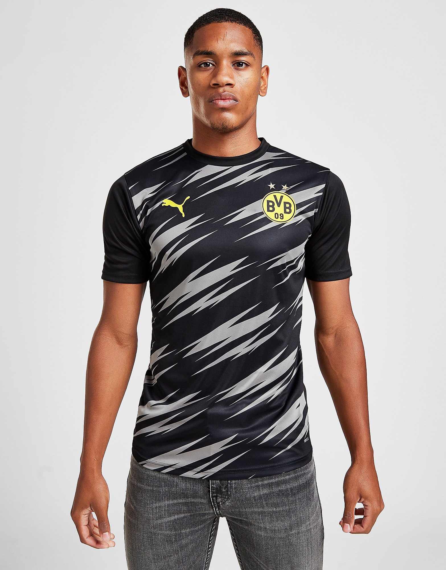 

Puma Borussia Dortmund Stadium Shirt - Black/Grey - Mens, Black/Grey