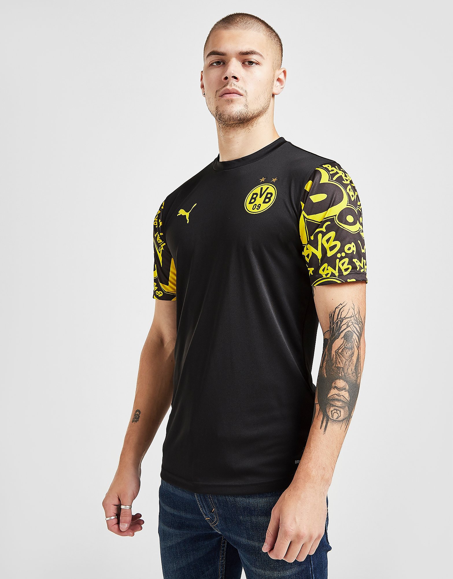 

Puma Borussia Dortmund Stadium Shirt - Black/Yellow - Mens, Black/Yellow