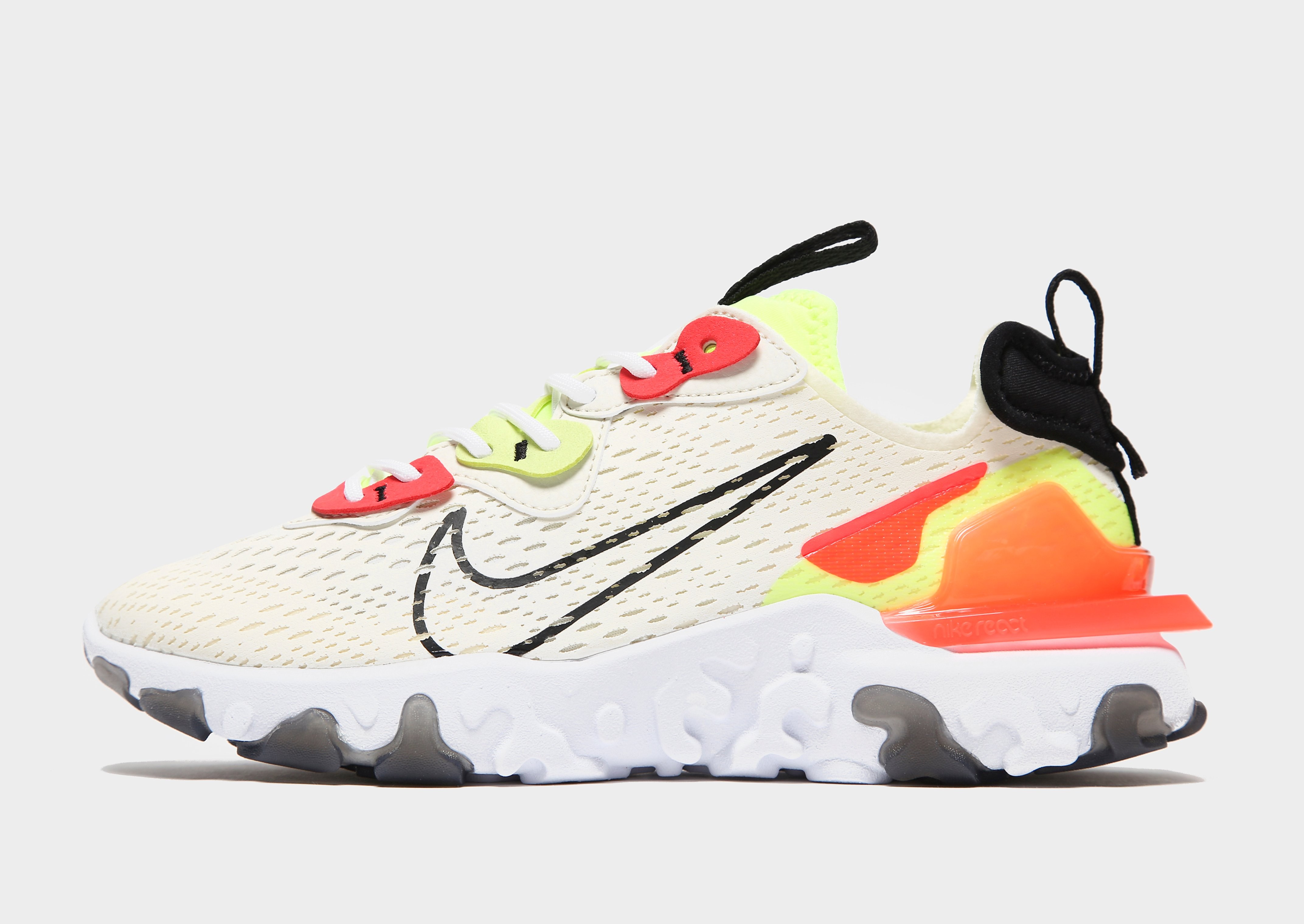 

Nike React Vision Women's - Pale Ivory/Volt/Laser Crimson/Black/Green/Red, Pale Ivory/Volt/Laser Crimson/Black/Green/Red