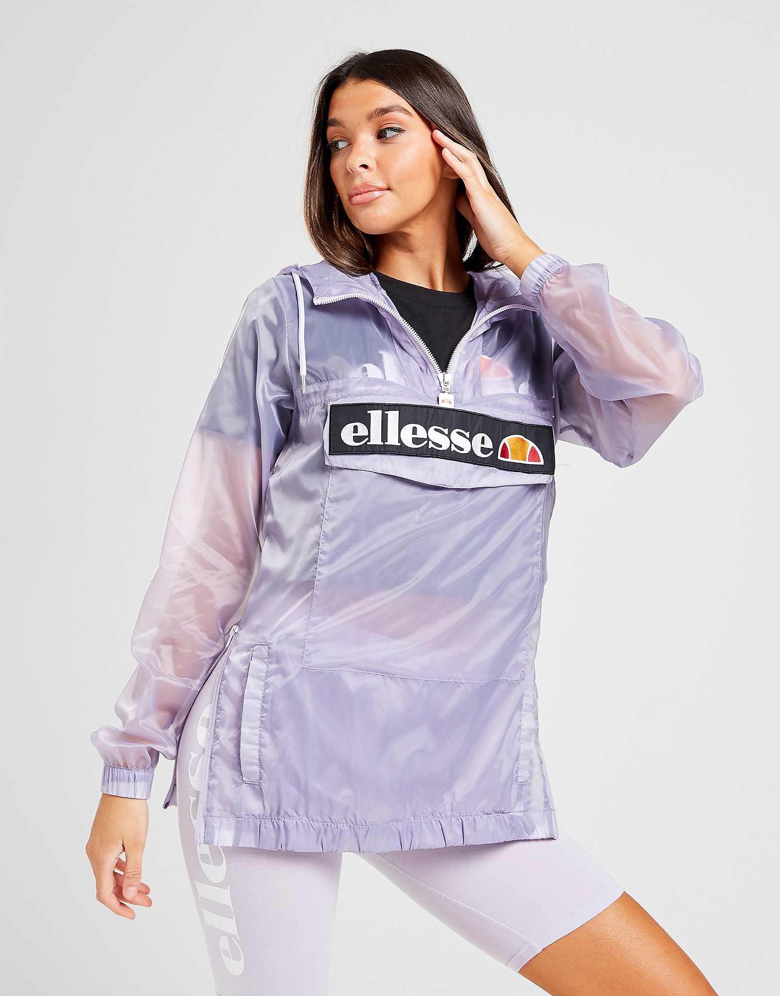 

Ellesse Woven 1/4 Zip Jacket - Purple/Black - Womens, Purple/Black