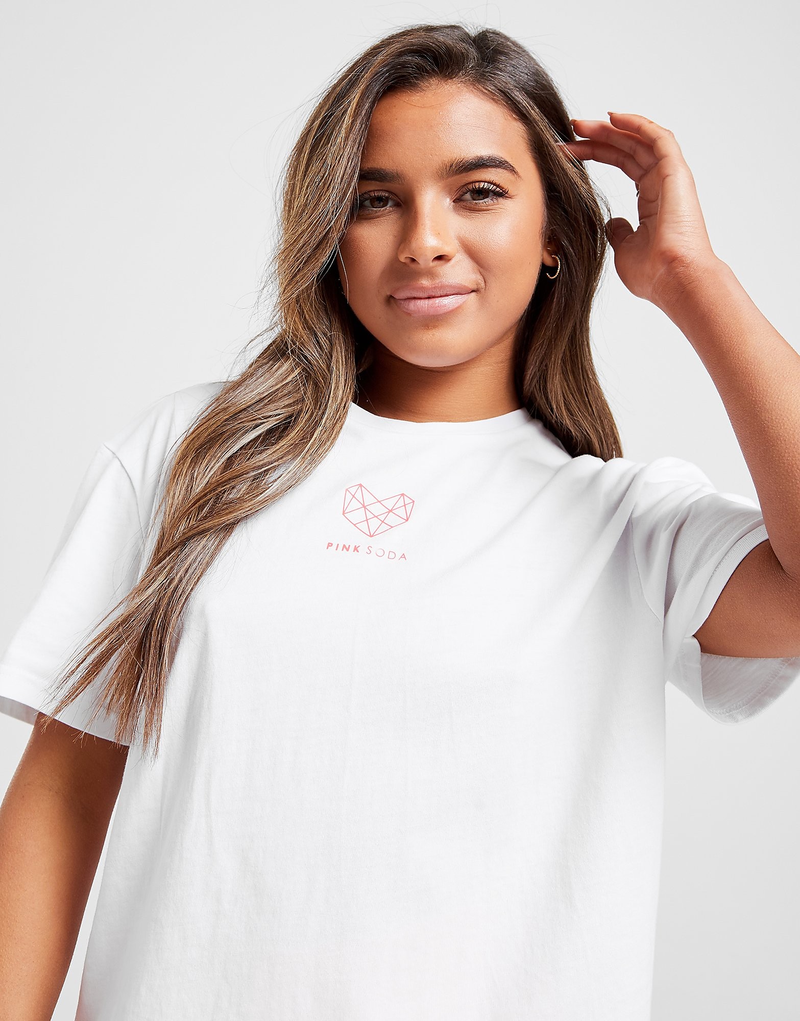 

Pink Soda Sport Core Boyfriend T-Shirt - WHITE/Pink - Womens, WHITE/Pink