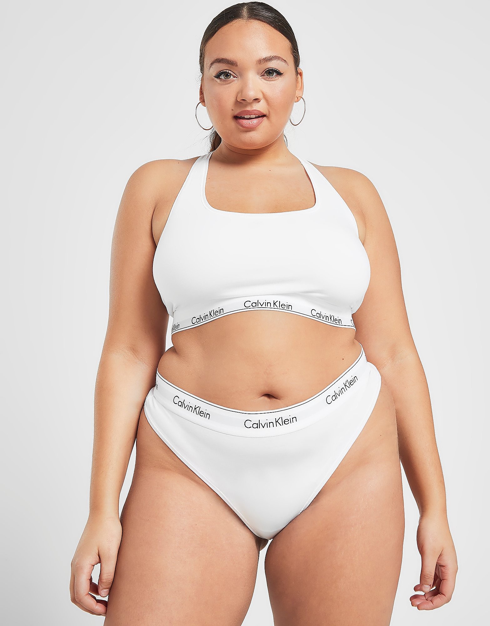 Calvin Klein Underwear Curve Modern Cotton Thong - White - Womens, White