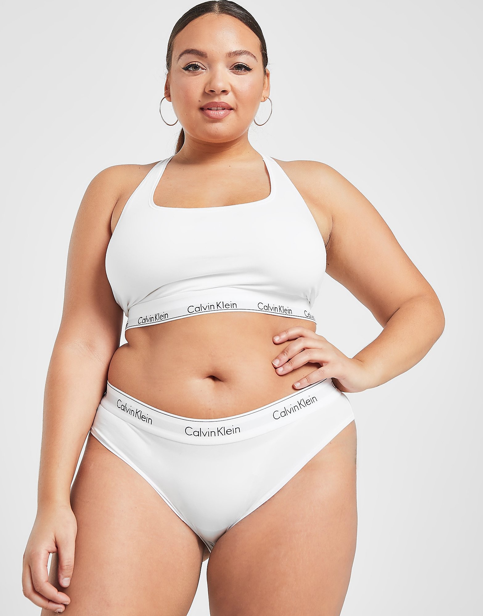 

Calvin Klein Underwear Modern Cotton Plus Size Briefs - White - Womens, White
