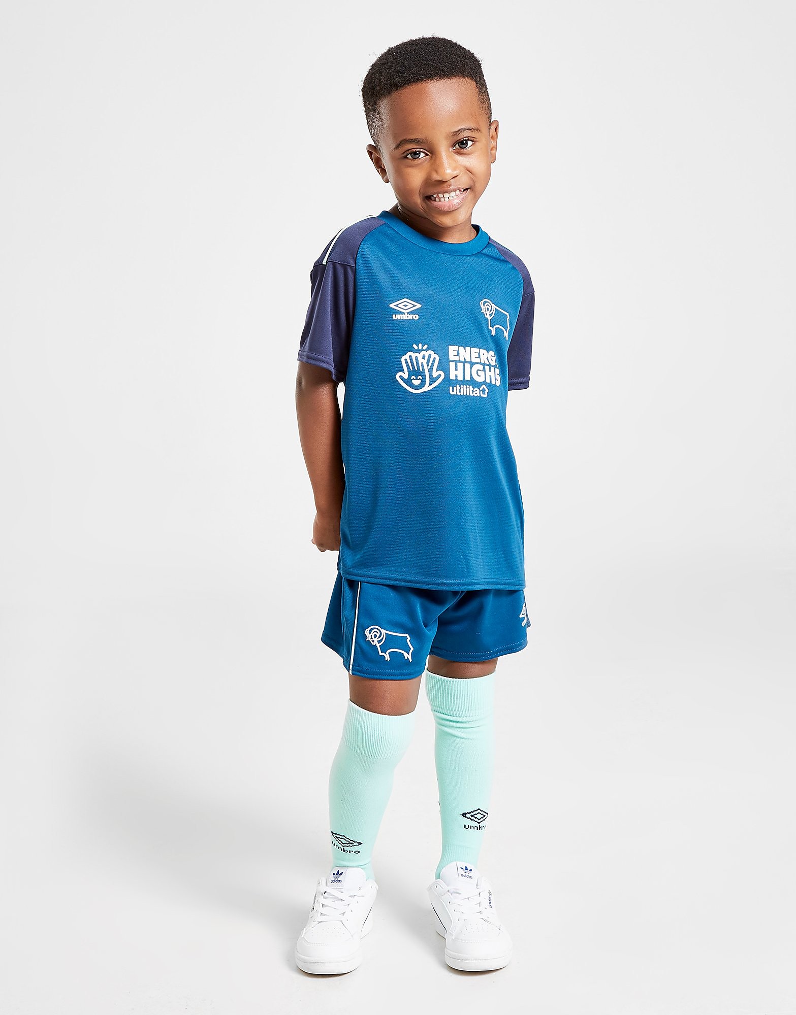 

Umbro Derby County FC 2020/21 Away Kit Children - Blue - Kids, Blue