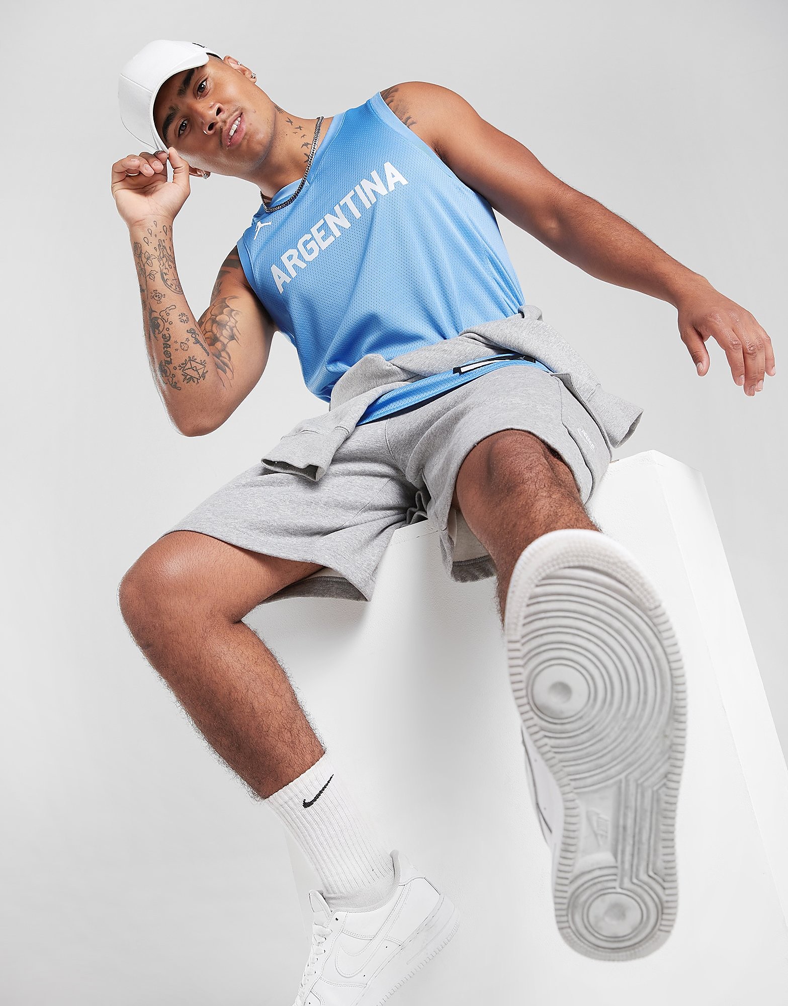 

Jordan Argentina Basketball Jersey - Blue - Mens, Blue
