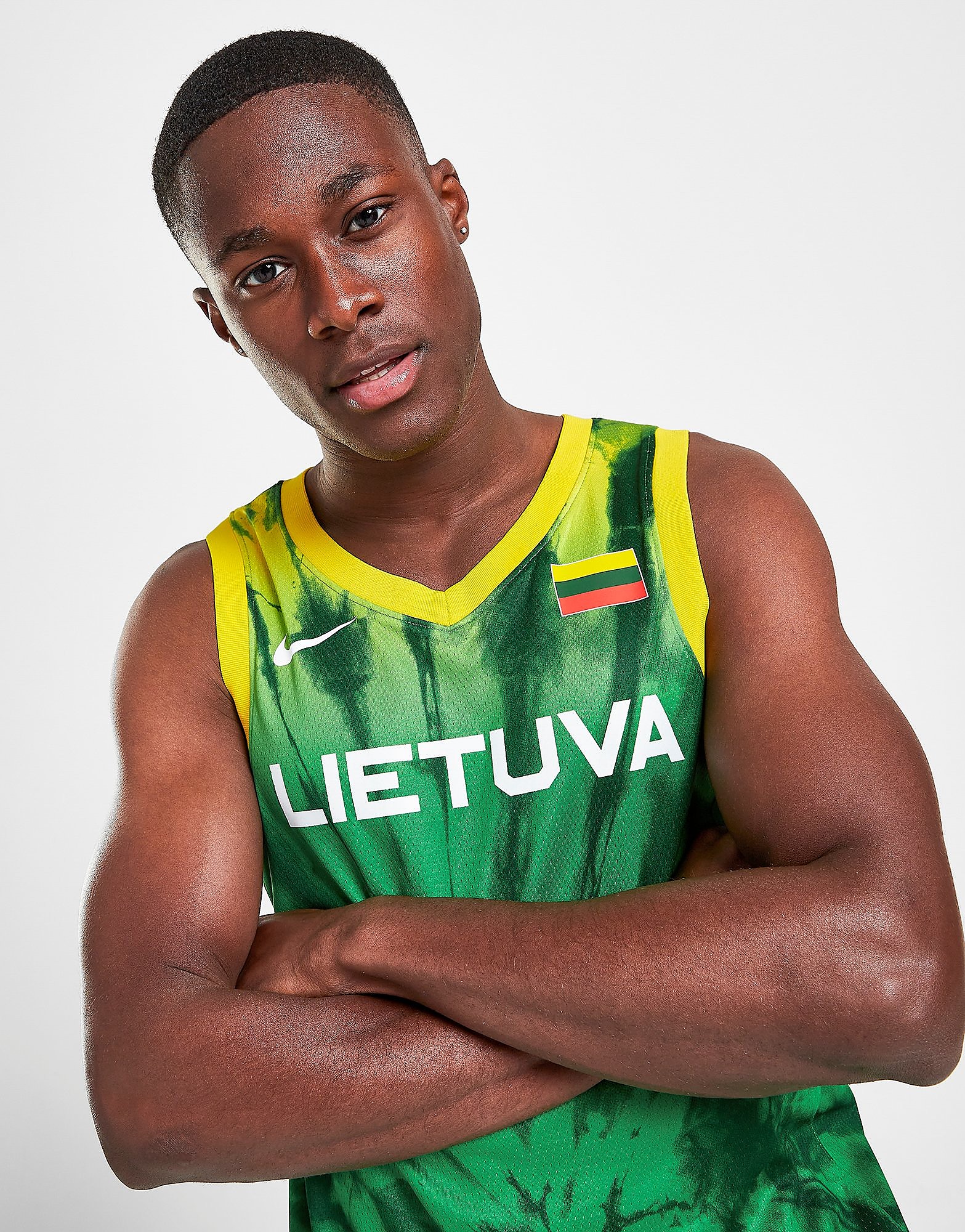 

Nike Lithuania Baskeball Jersey - Green - Mens, Green