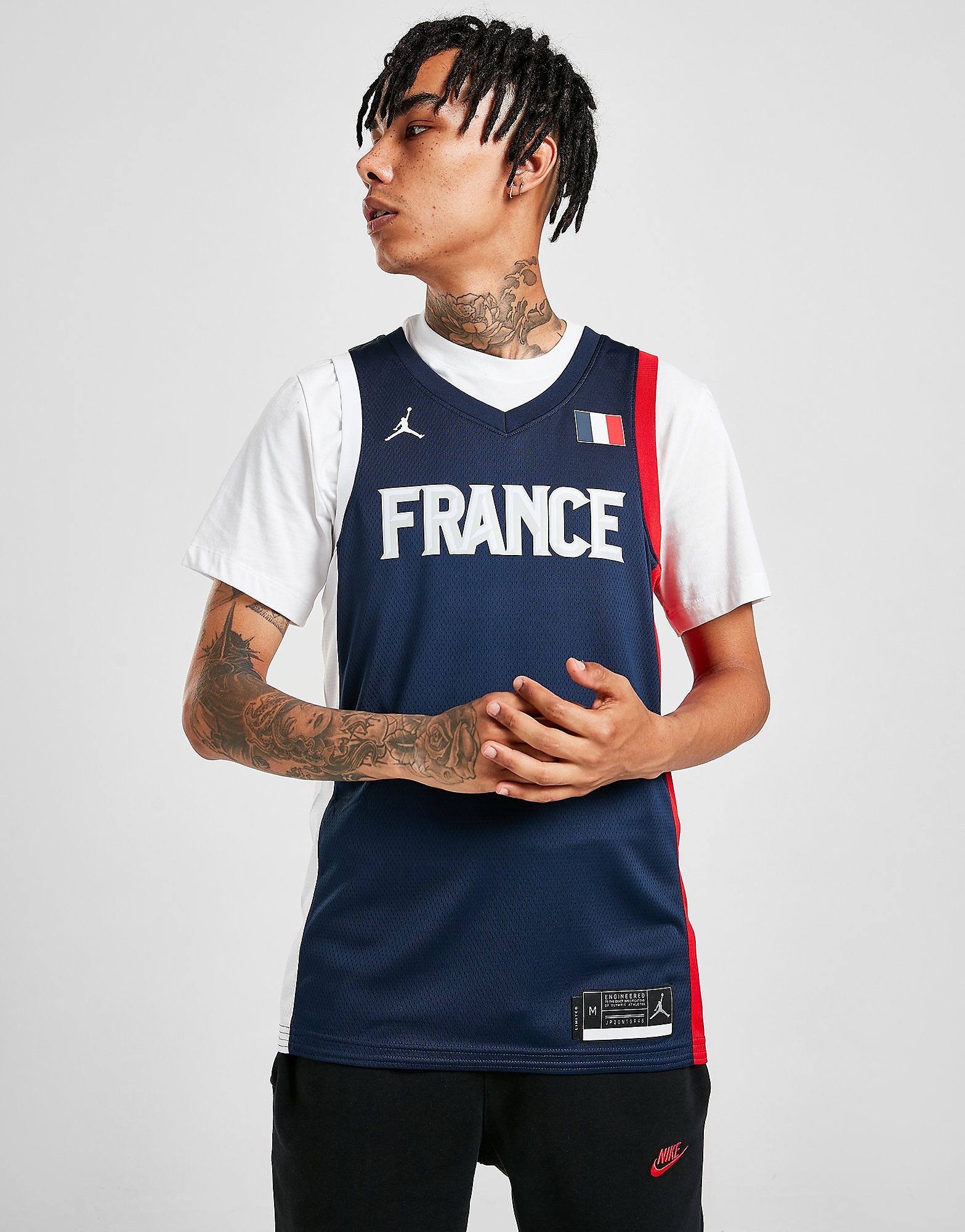 

Jordan France Basketball Jersey - Navy - Mens, Navy