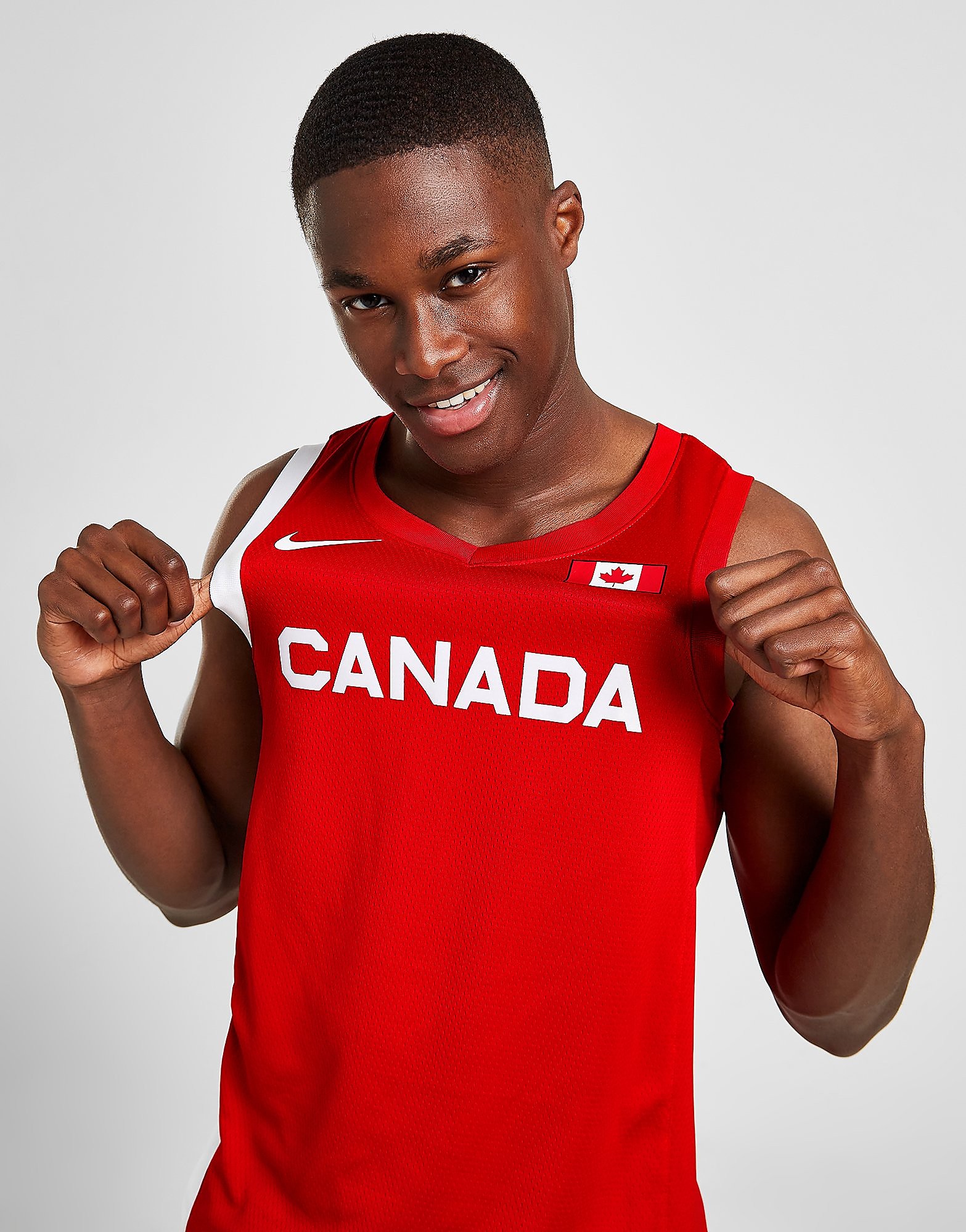 Nike Canada Basketball Jersey - Red - Mens, Red