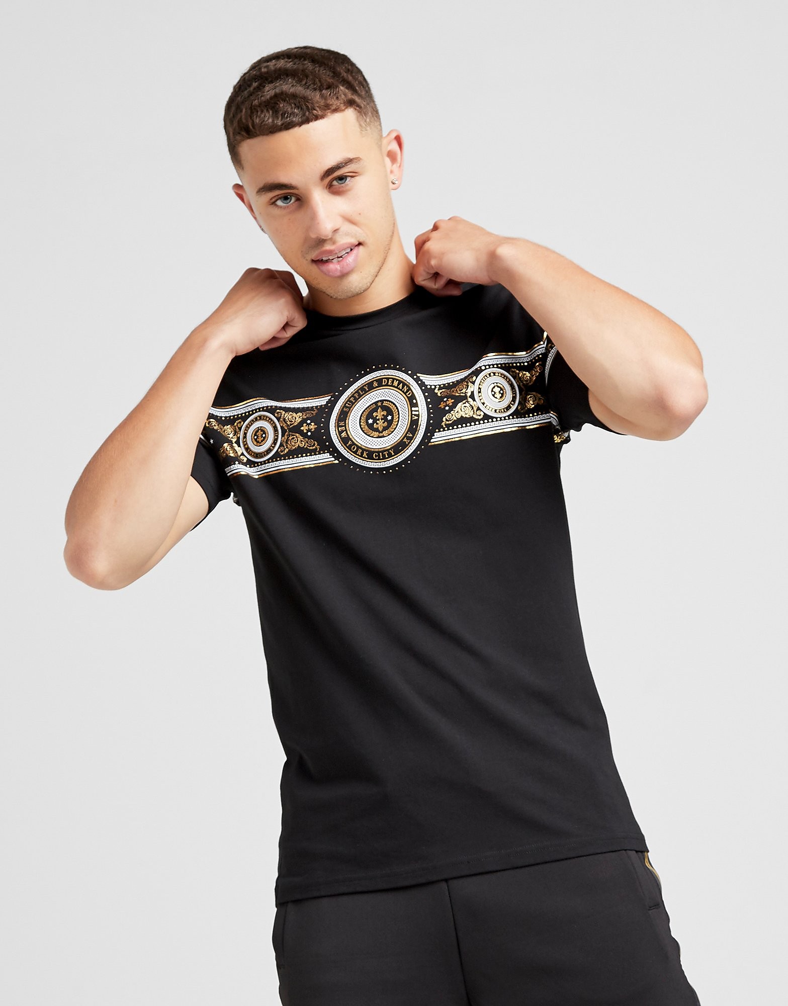Supply & Demand T-Shirt Deluxe Homme - Noir, Noir