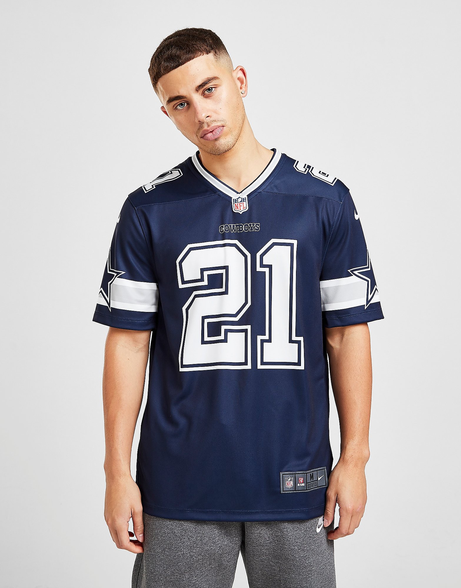 Nike NFL Dallas Cowboys Elliot #21 Legend Jersey - Navy - Mens, Navy
