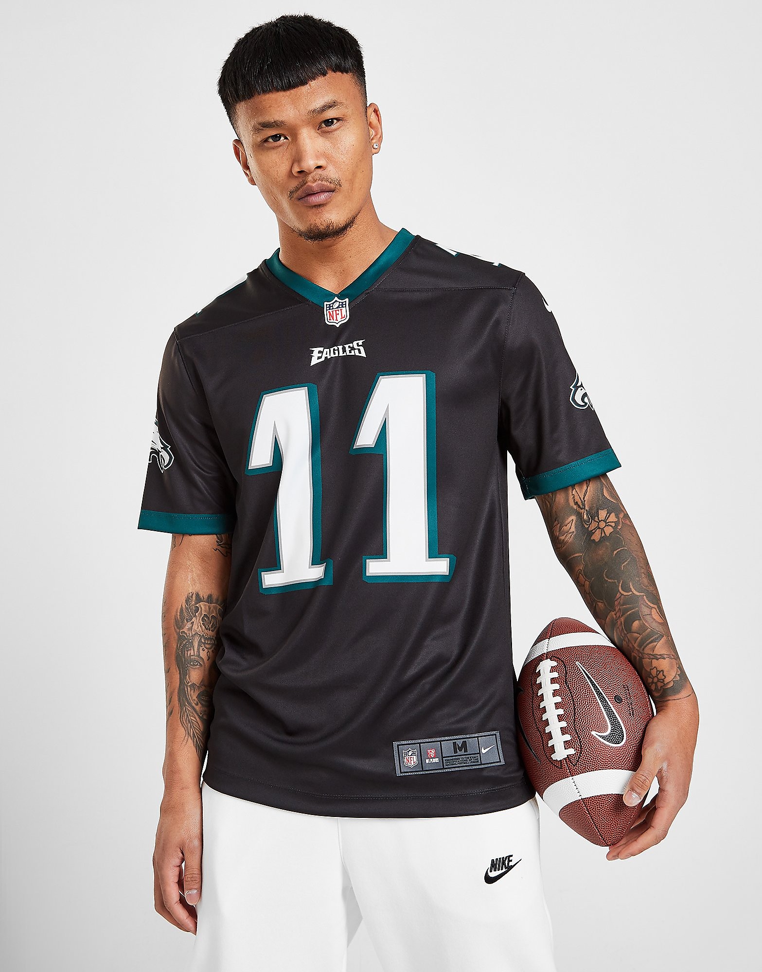 

Nike NFL Philadelphia Eagles Wentz #11 Jersey - Black - Mens, Black