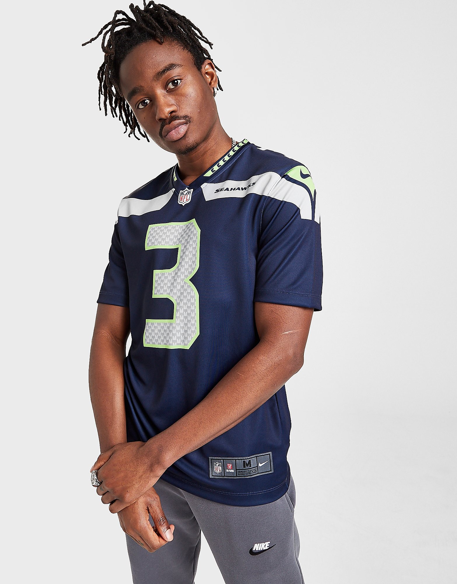 

Nike NFL Seattle Seahawks Wilson #3 Legend Jersey - Blue - Mens, Blue