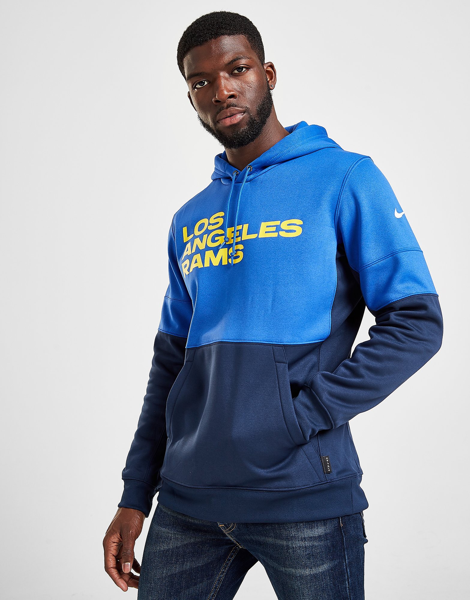Nike NFL Los Angeles Rams Sideline Hoodie - Blue - Mens, Blue