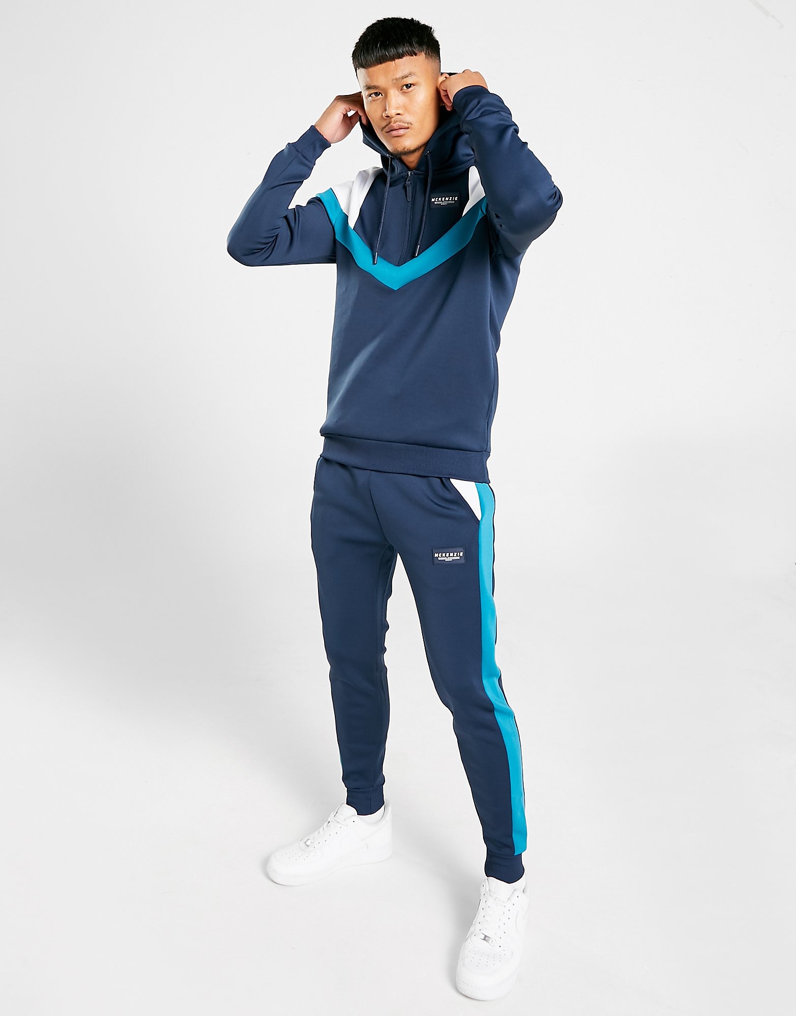 McKenzie Pantalon de survêtement Adley Poly Fleece Homme - Only at JD - Bleu, Bleu