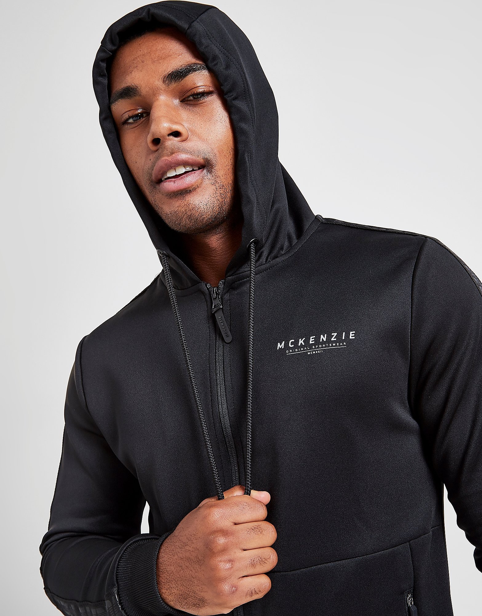 

McKenzie Core Poly Full Zip Hoodie - Only at JD - Black - Mens, Black