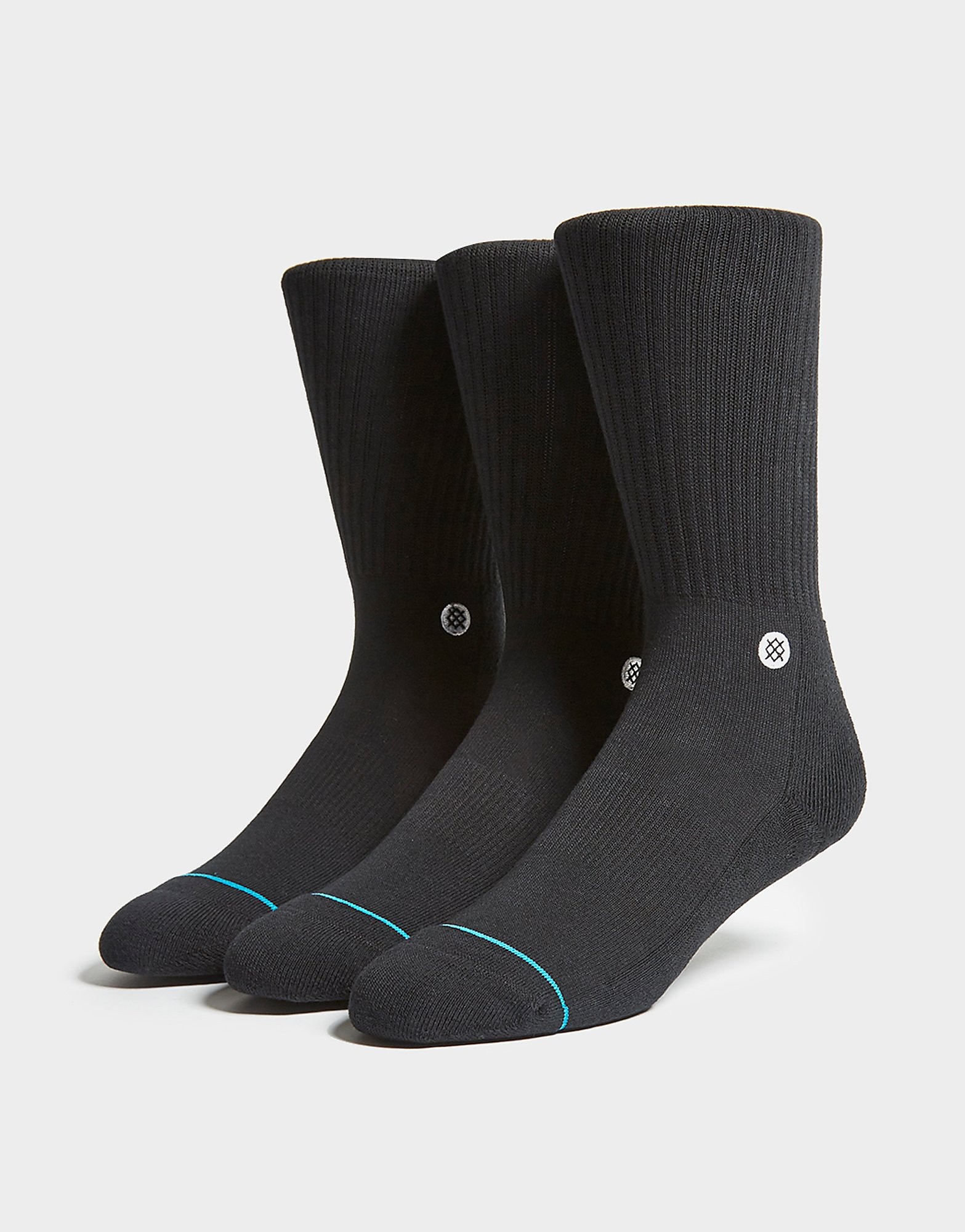 

Stance Icon Crew Socks (3 Pack) - Black - Mens, Black