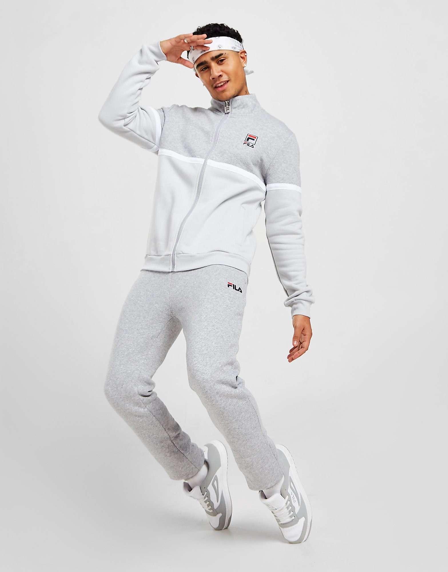 

Fila Santana Fleece Tracksuit - Grey - Mens, Grey