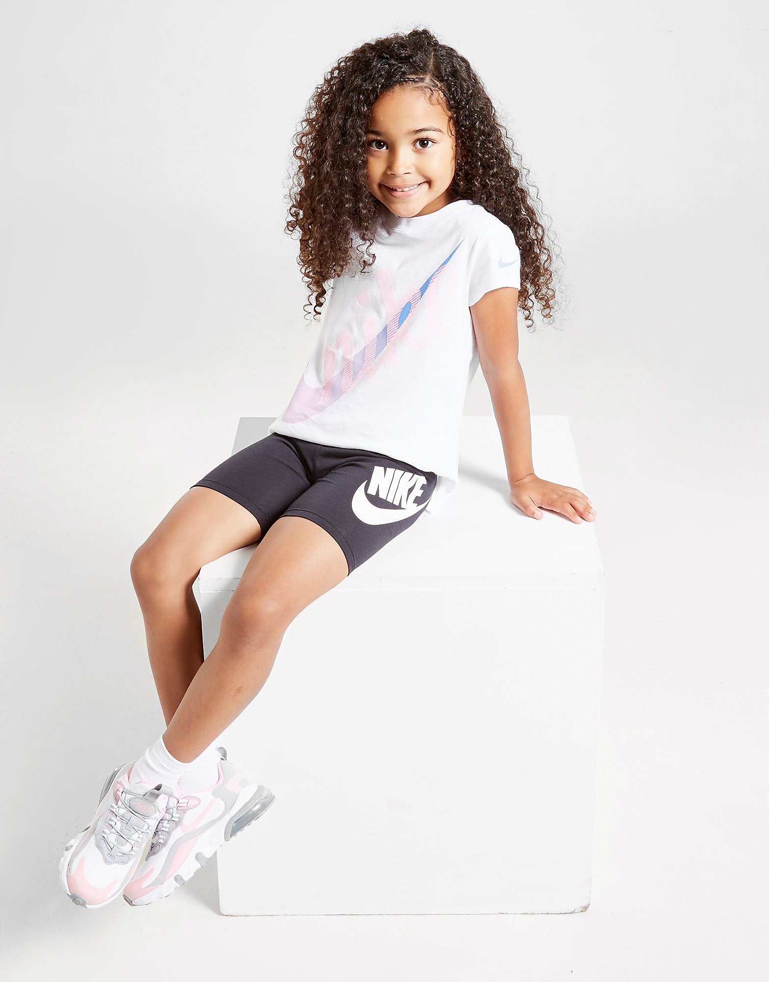 

Nike Girls' Futura Cycle Shorts Children - Black/White - Kids, Black/White