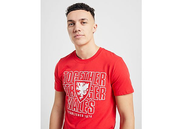Official Team T-shirt Pays de Galles Together Manches courtes Homme - Red/White, Red/White