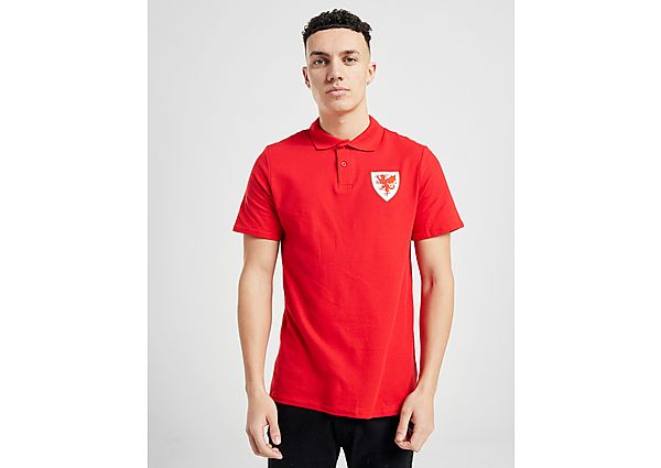 Official Team Polo Pays de Galles Homme - Red, Red