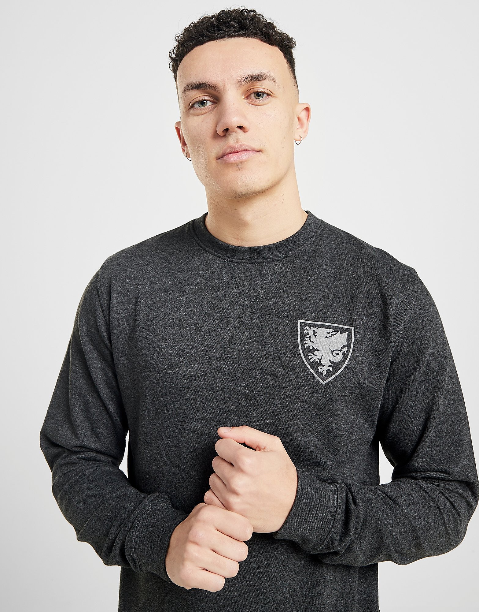 

Official Team Wales Crew Sweatshirt - Black - Mens, Black