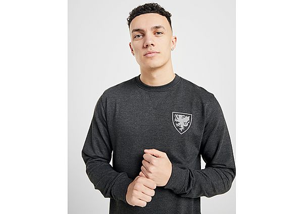 Official Team Sweat-shirt Pays de Galles Crew Homme - Black, Black