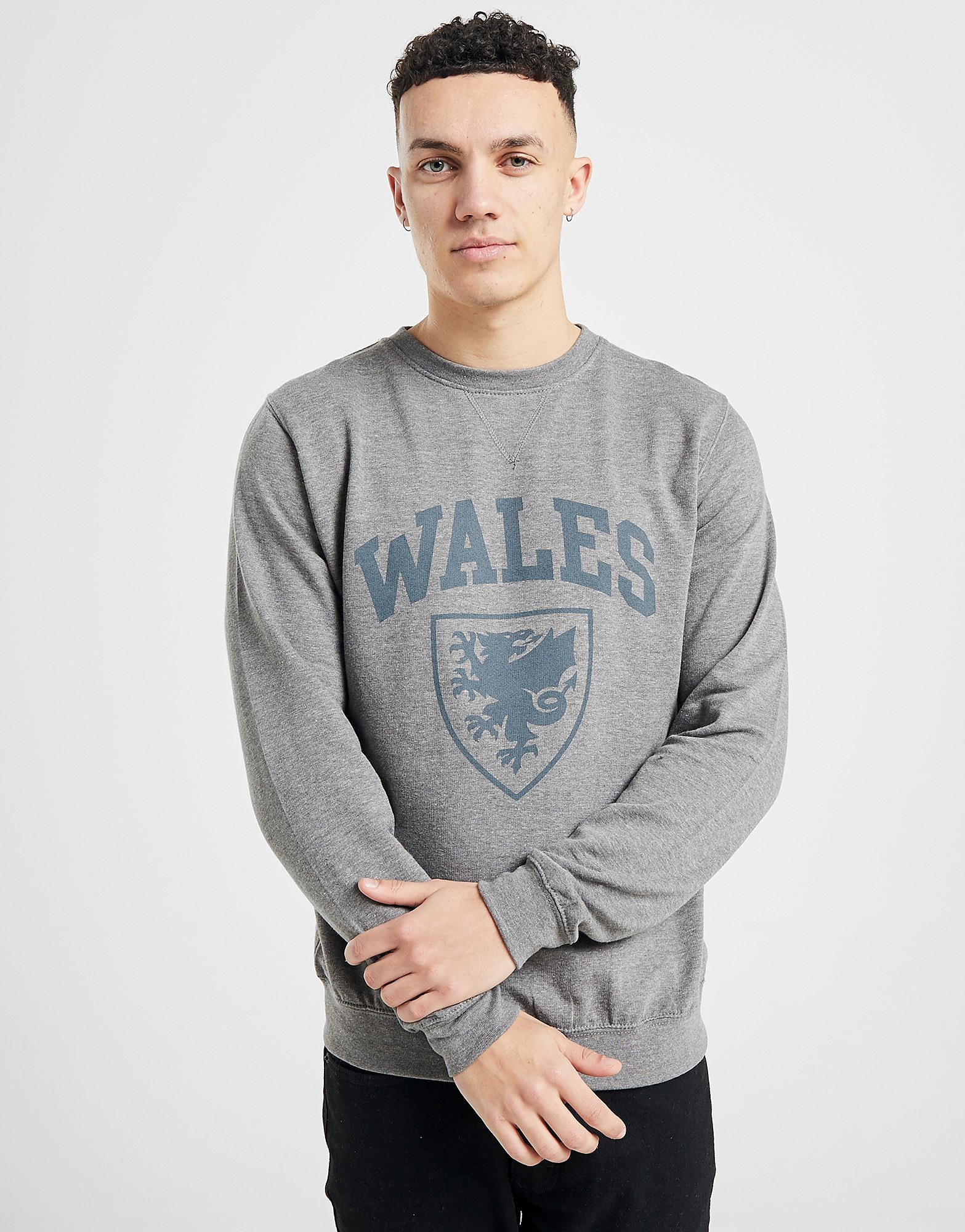 

Official Team Wales Crew Sweatshirt - Grey - Mens, Grey