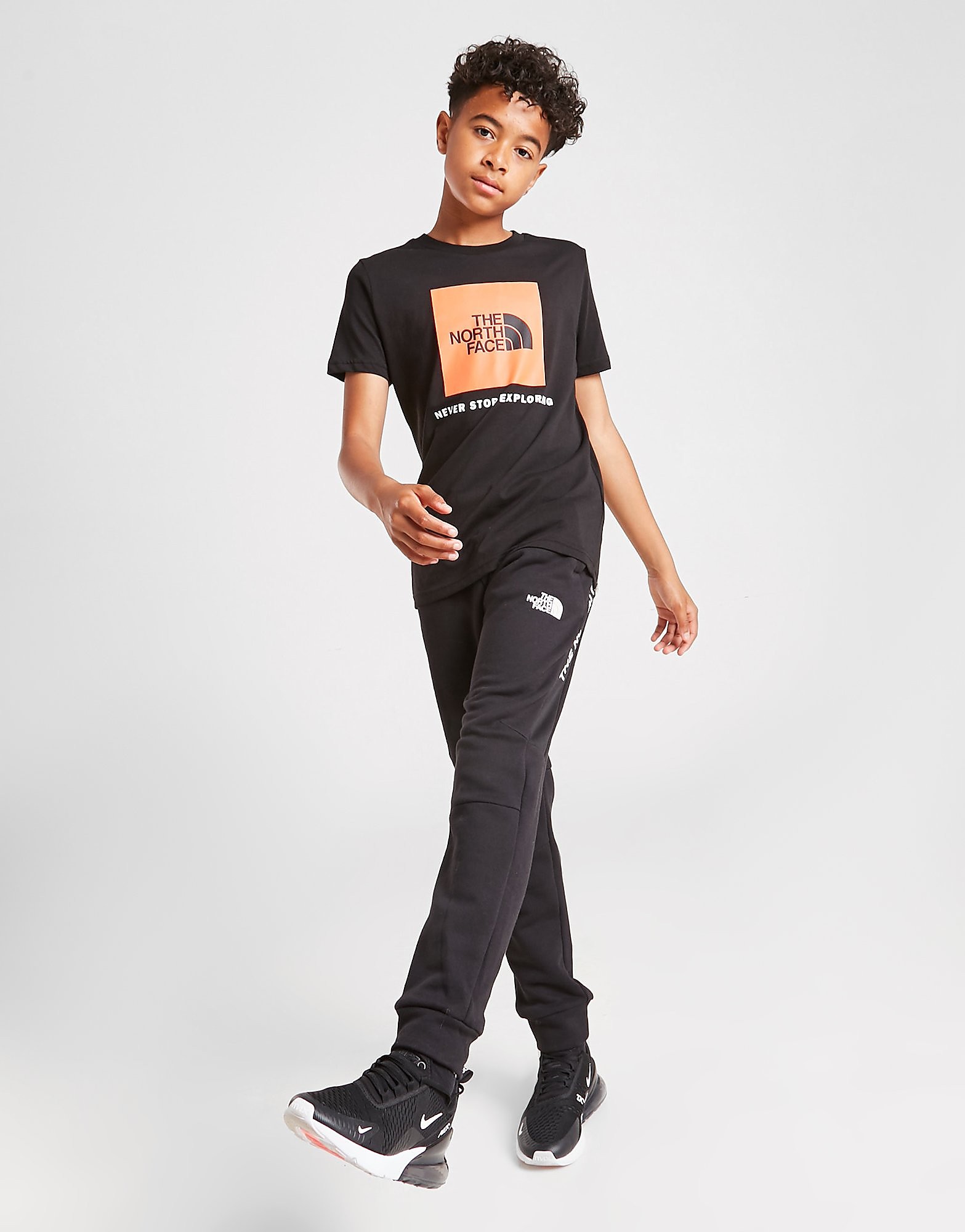 The north face never stop exploring joggers junior - only at jd - kids, musta, the north face
