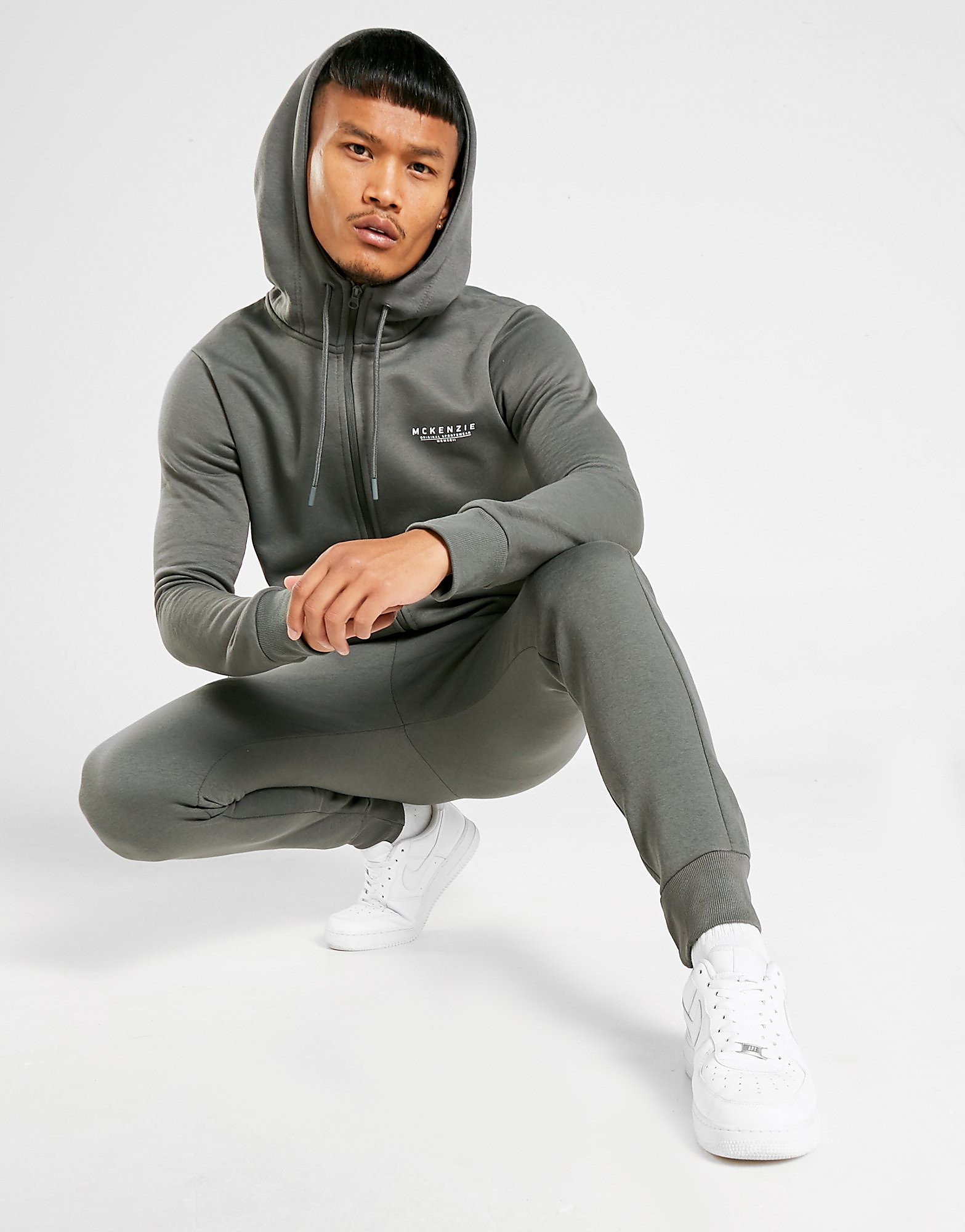 McKenzie Sweat à capuche Essential Zip Homme - Only at JD - Gris, Gris