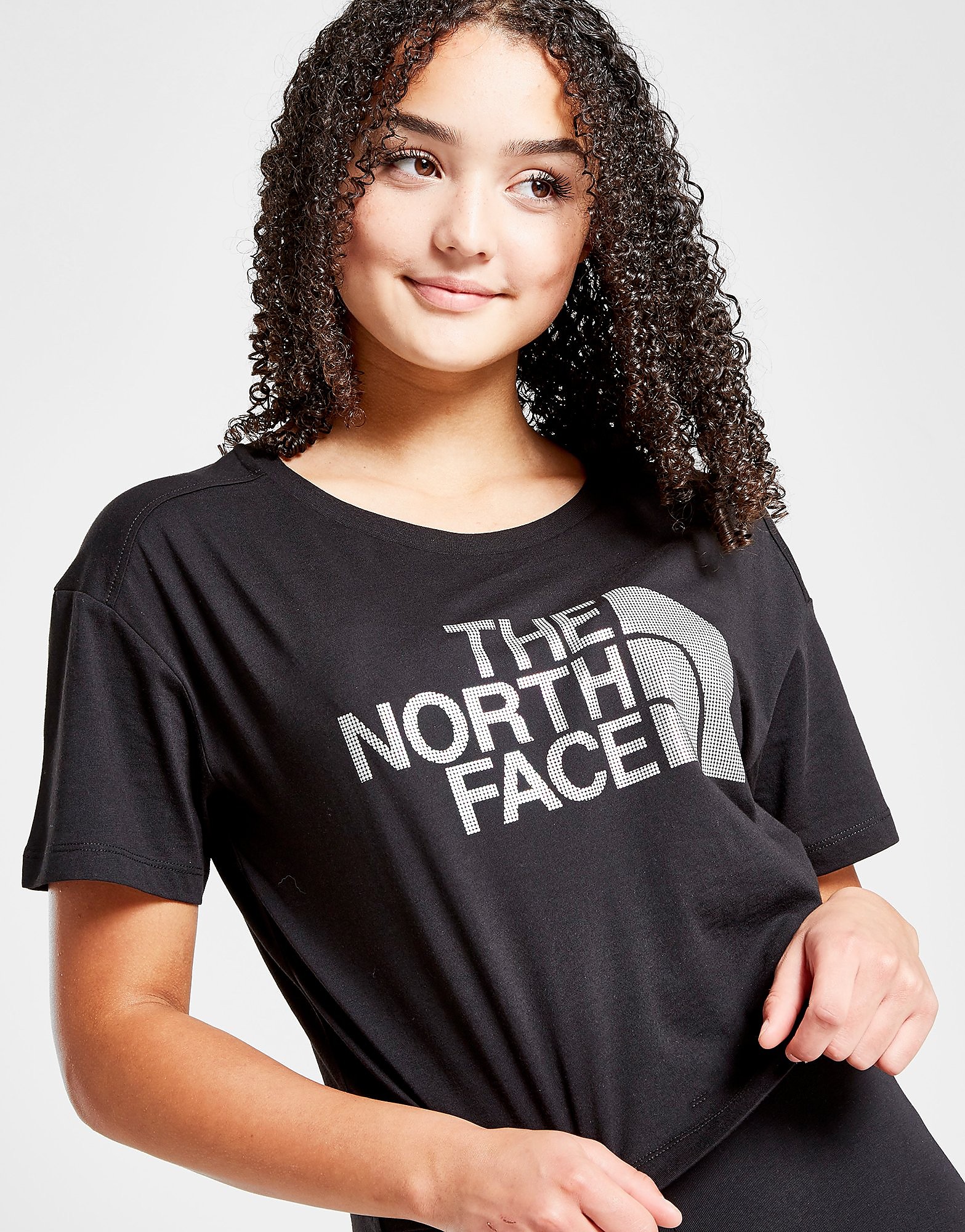 The north face girls' cropped t-shirt junior - kids, musta, the north face
