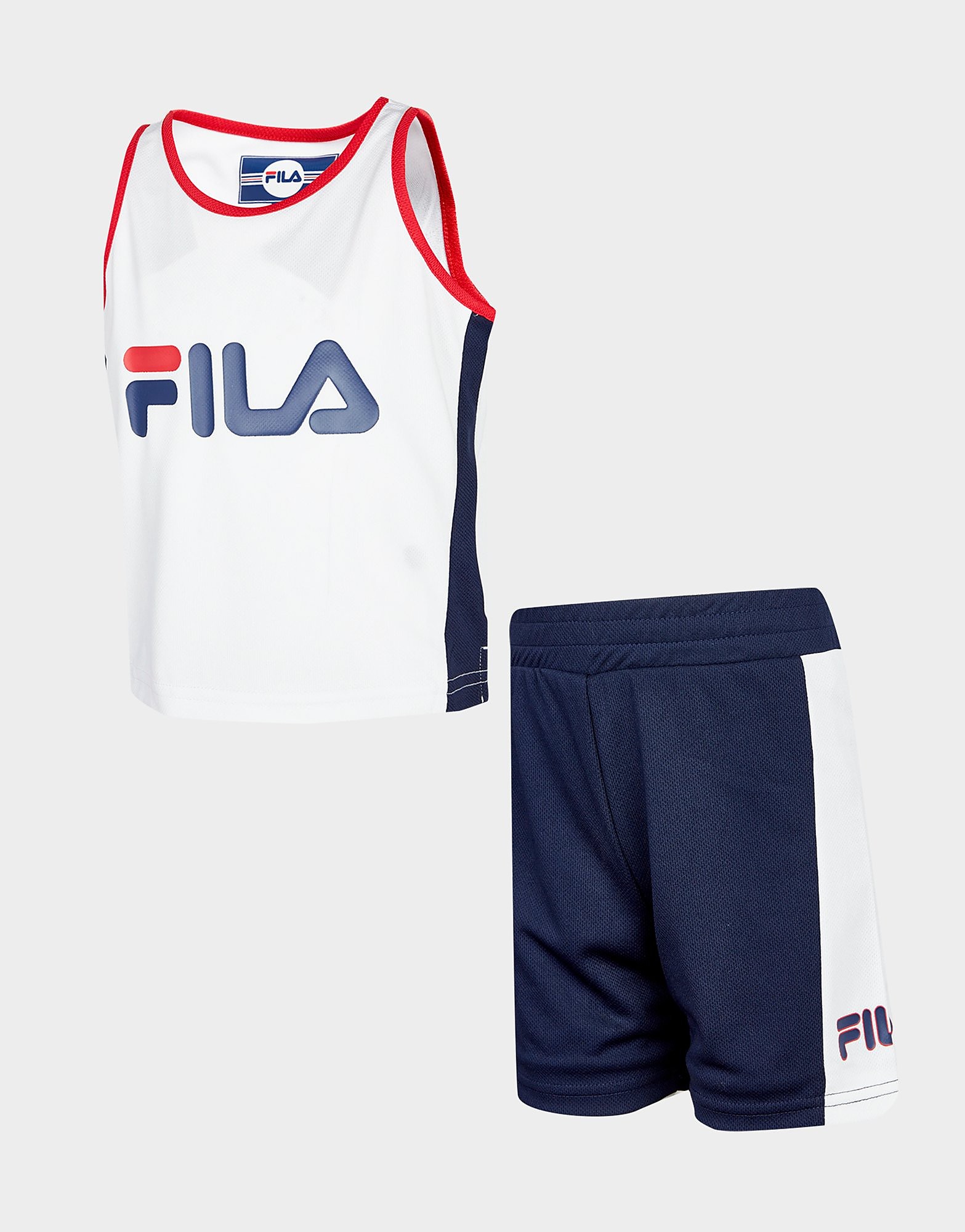 

Fila Carter Mesh Vest/Shorts Set Infant - Only at JD - White/Navy - Kids, White/Navy
