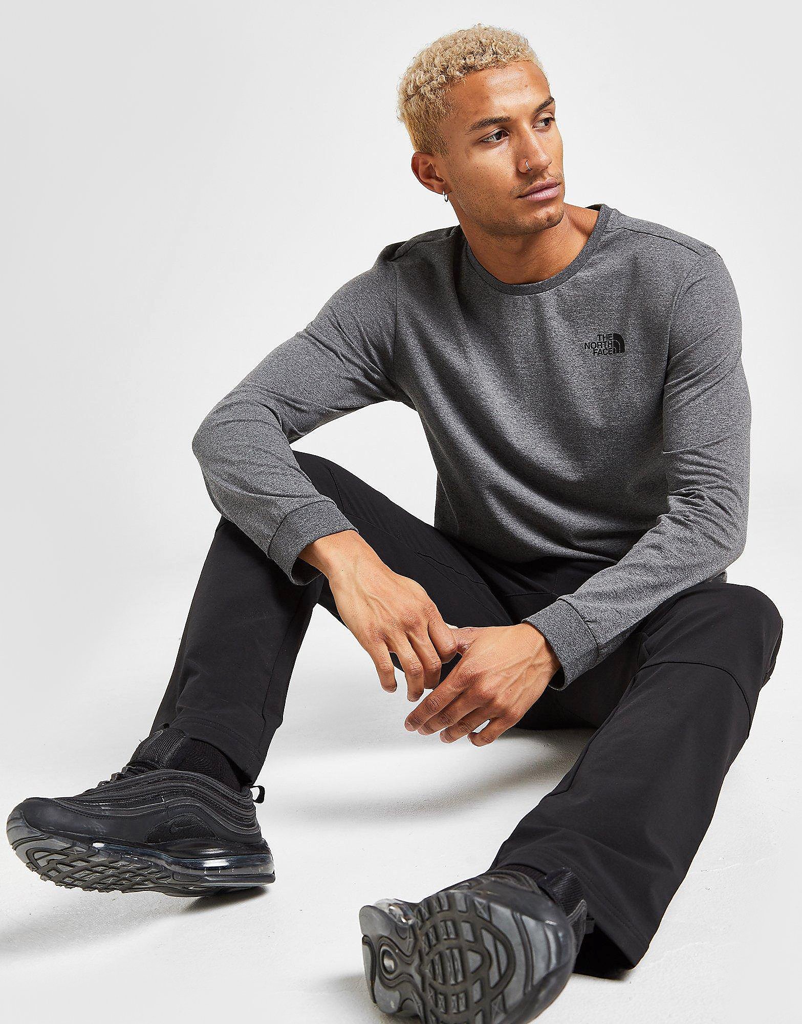 

The North Face Long Sleeve Simple Dome T-Shirt - Grey - Mens, Grey