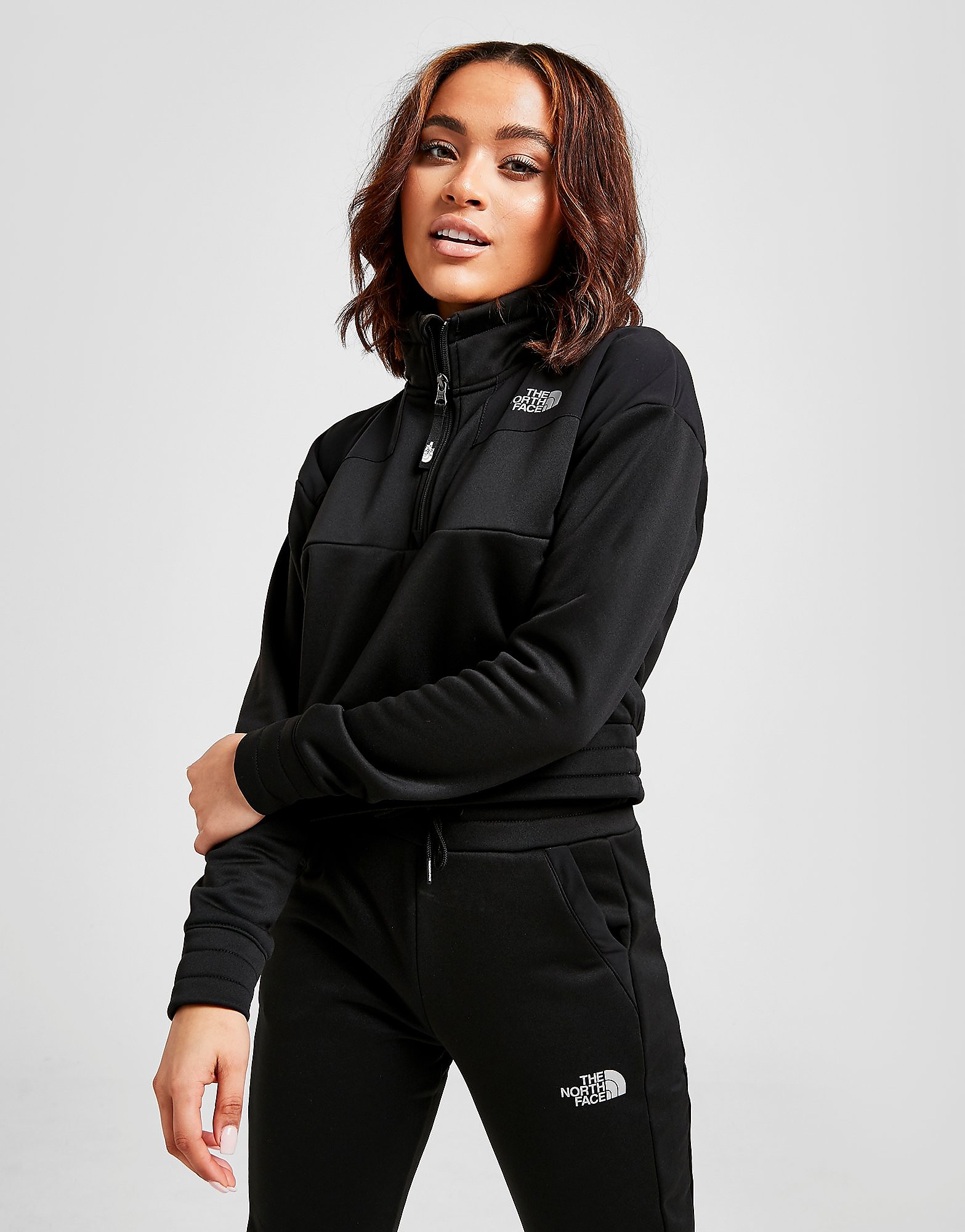 

The North Face Mittelegi 1/4 Zip Crop Track Top - Only at JD - Black, Black