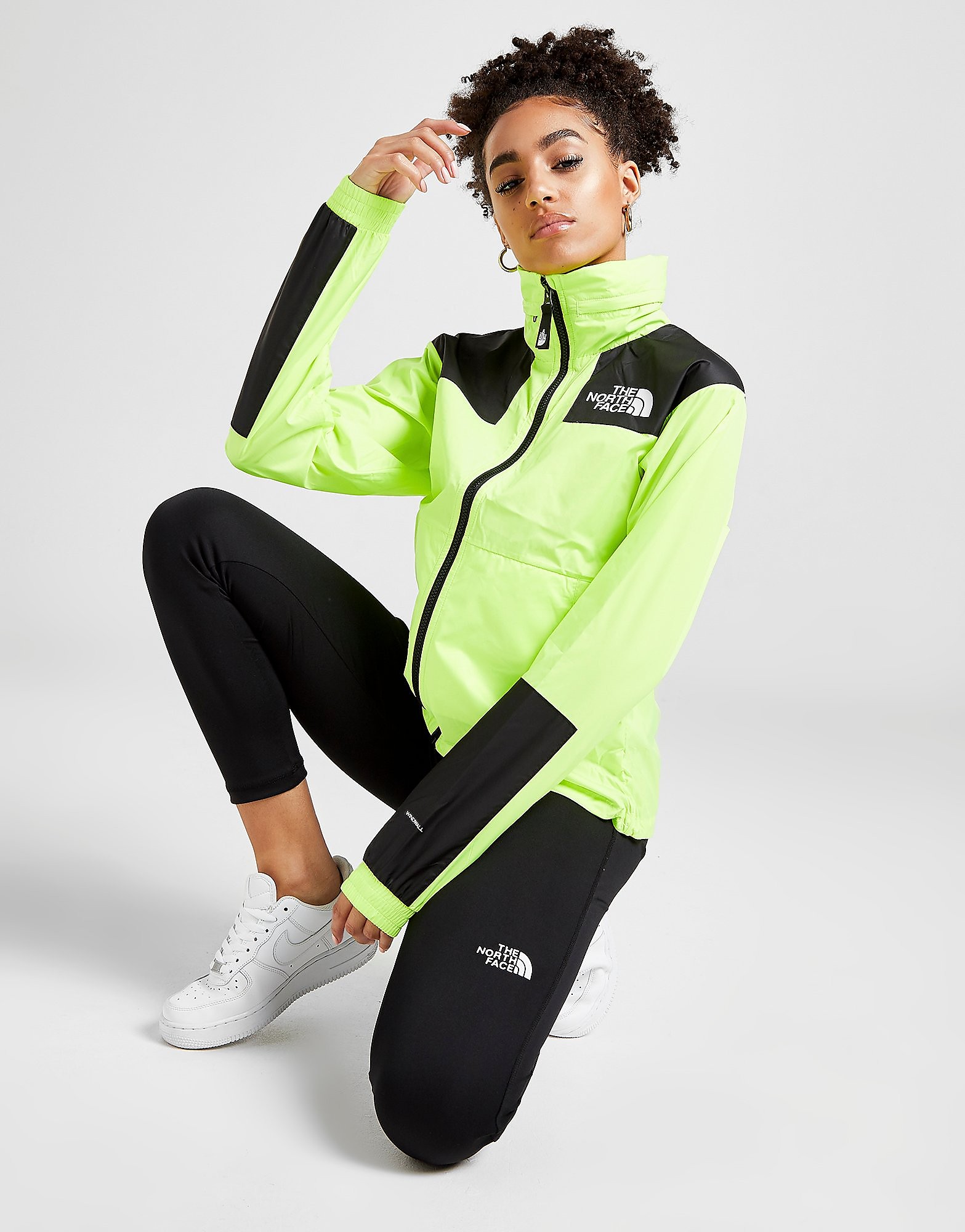 

The North Face Colour Block Windrunner Jacket - Only at JD - Green/Black, Green/Black