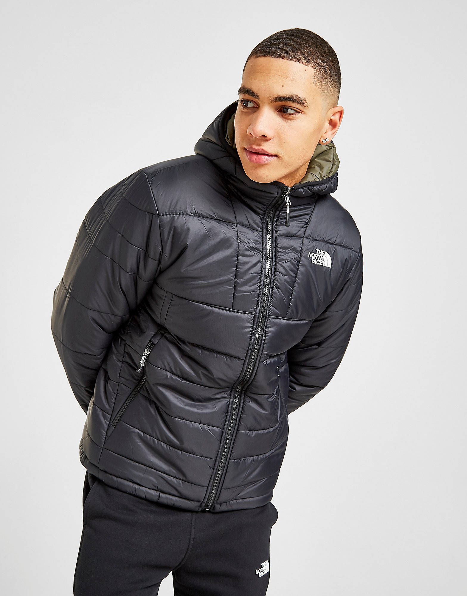 The north face kaksipuolinen takki miehet - only at jd - mens, musta, the north face