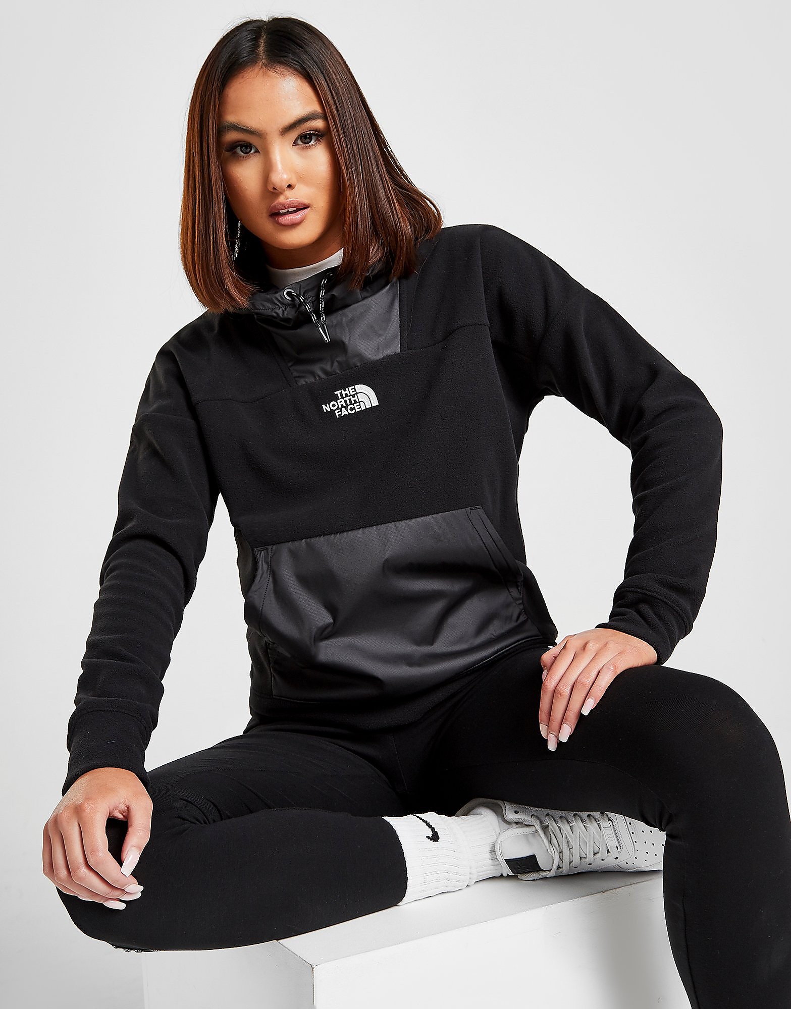 

The North Face Polar Fleece Overhead Hoodie - Only at JD - Black - Womens, Black