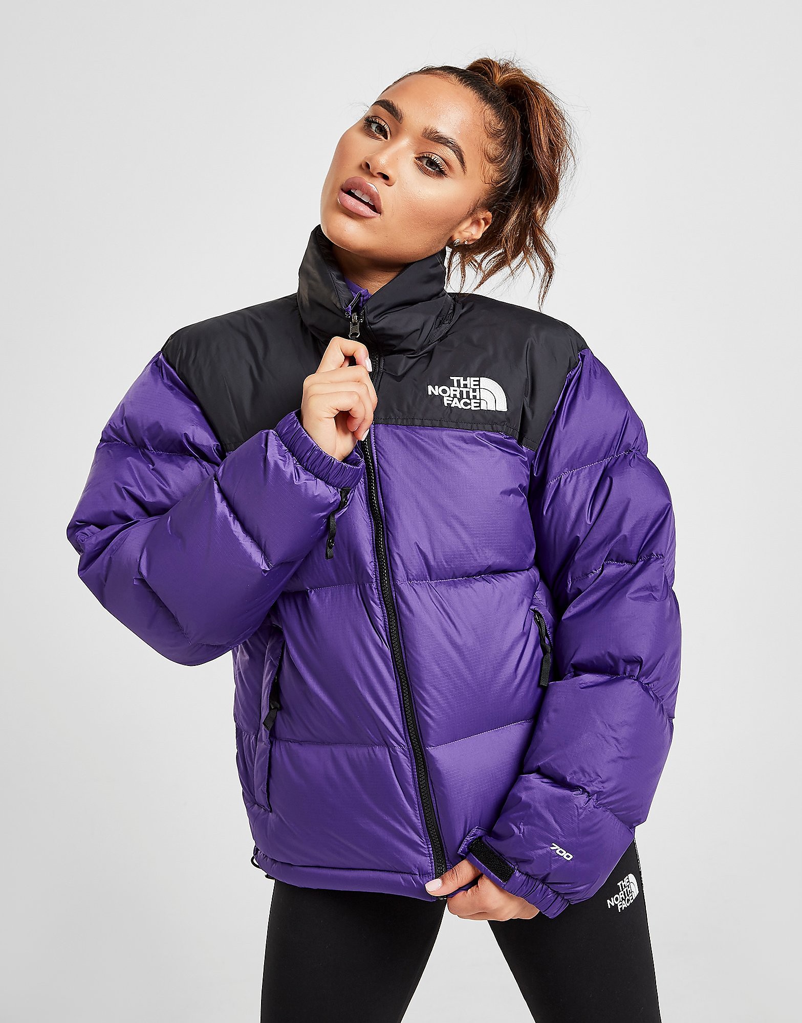 

The North Face Nuptse 1996 Down Jacket - Purple/Black - Womens, Purple/Black