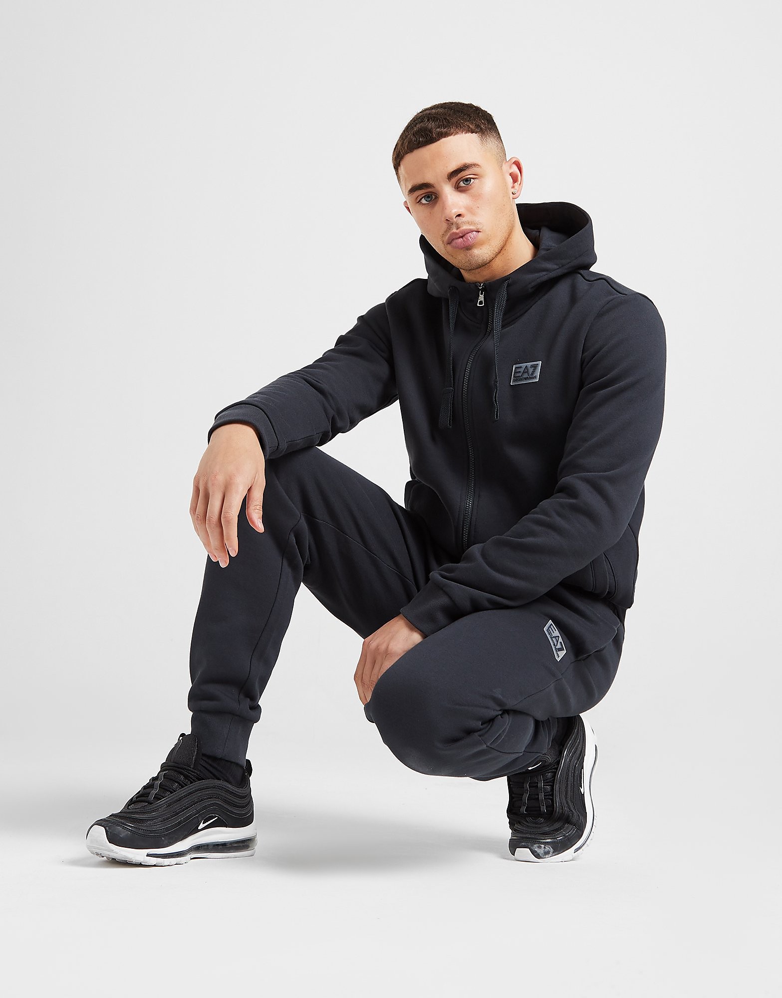 

Emporio Armani EA7 Rubber Badge Fleece Tracksuit - Navy - Mens, Navy