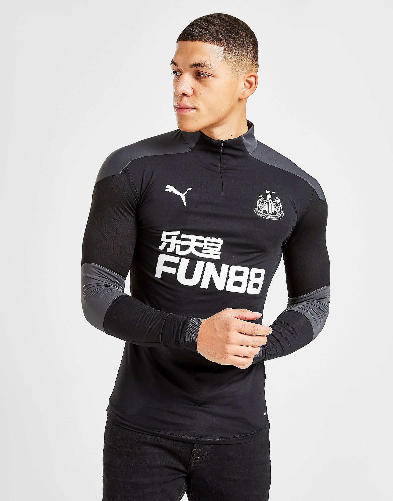 

Puma Newcastle United FC 1/4 Zip Top - Black - Mens, Black