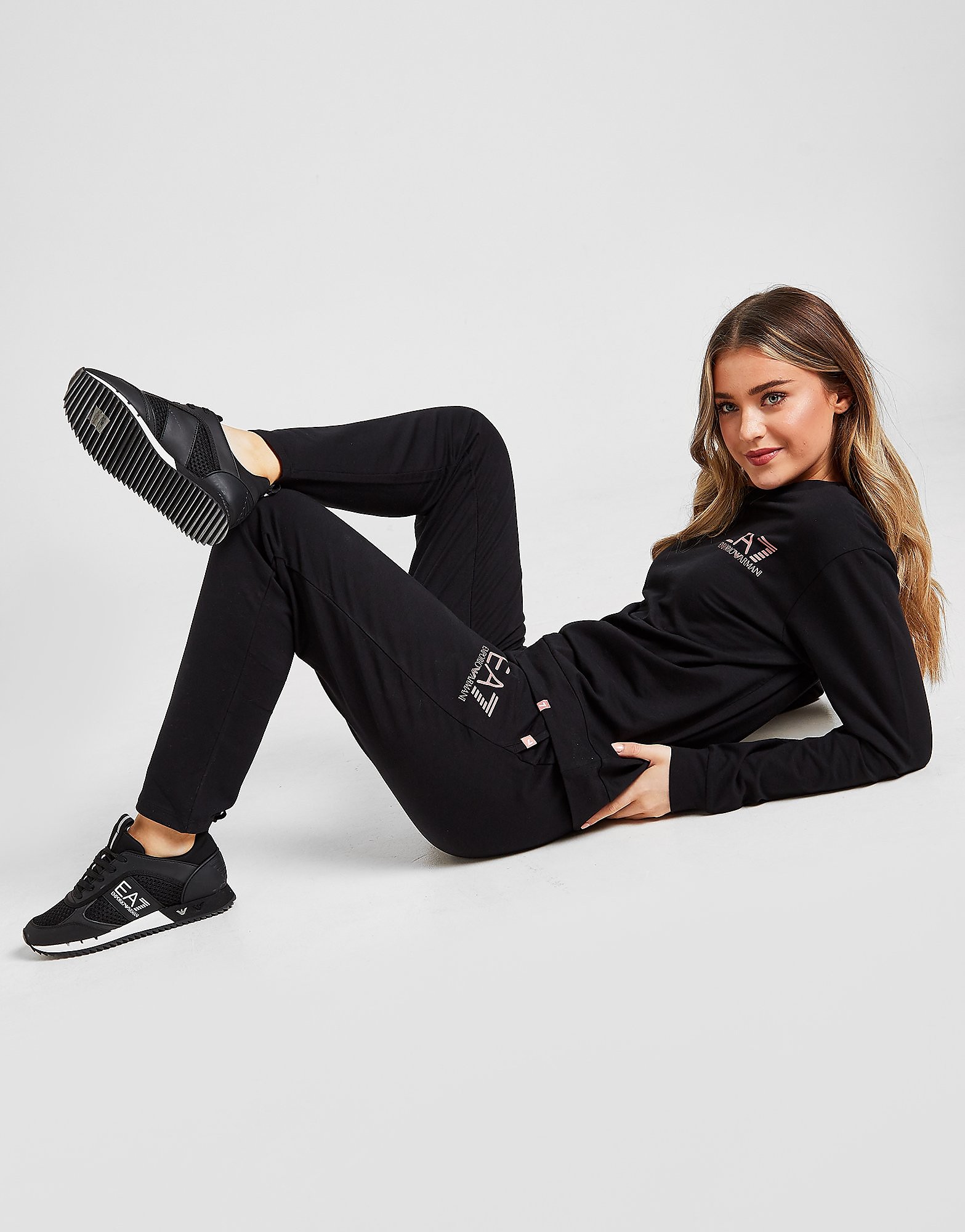 

Emporio Armani EA7 Core Crew Tracksuit - Black/Gold - Womens, Black/Gold