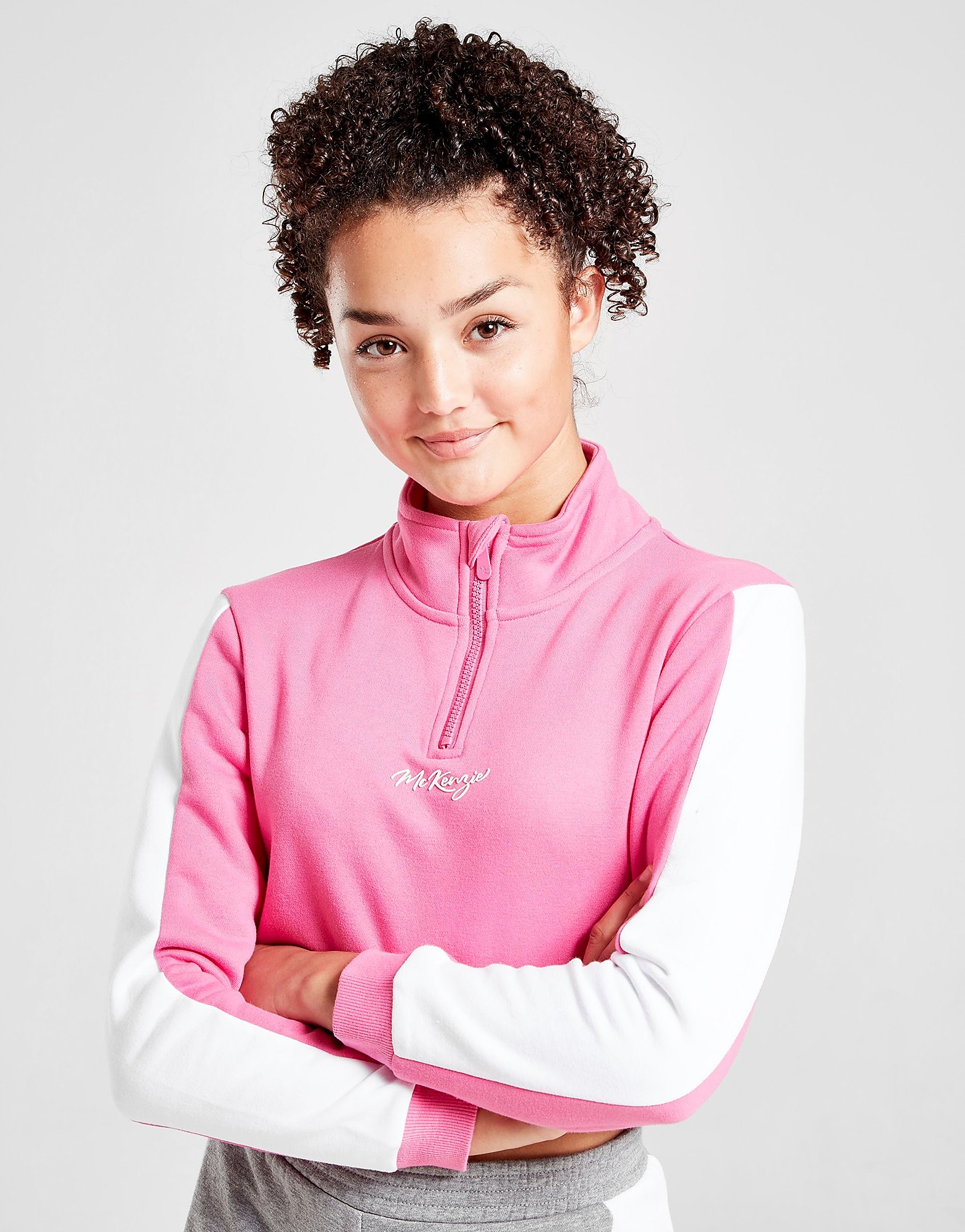 

McKenzie Girls' Tampa 1/4 Zip Top Junior - Pink - Kids, Pink