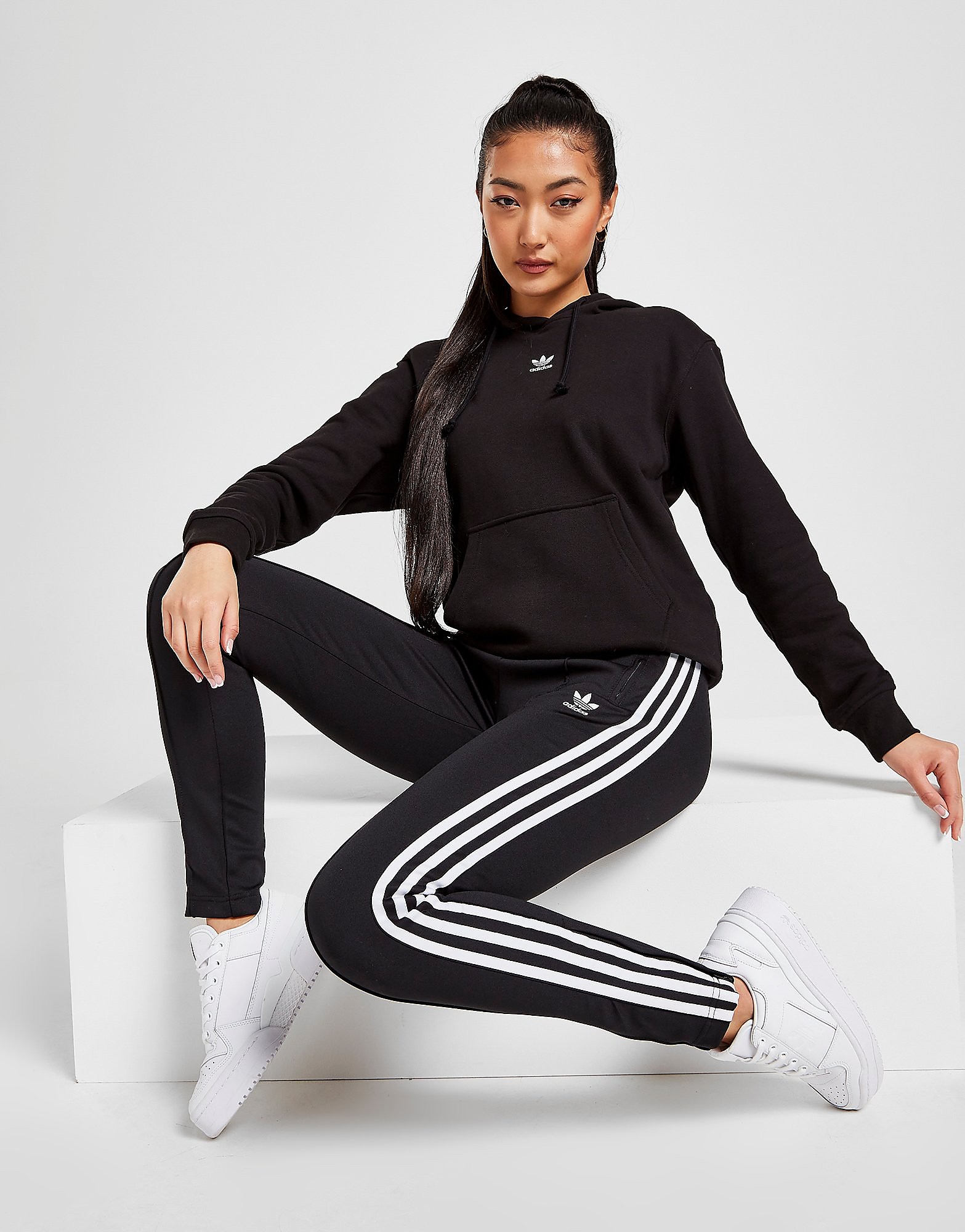 adidas Originals Calças Desportivas SS - Preto - Womens, Preto